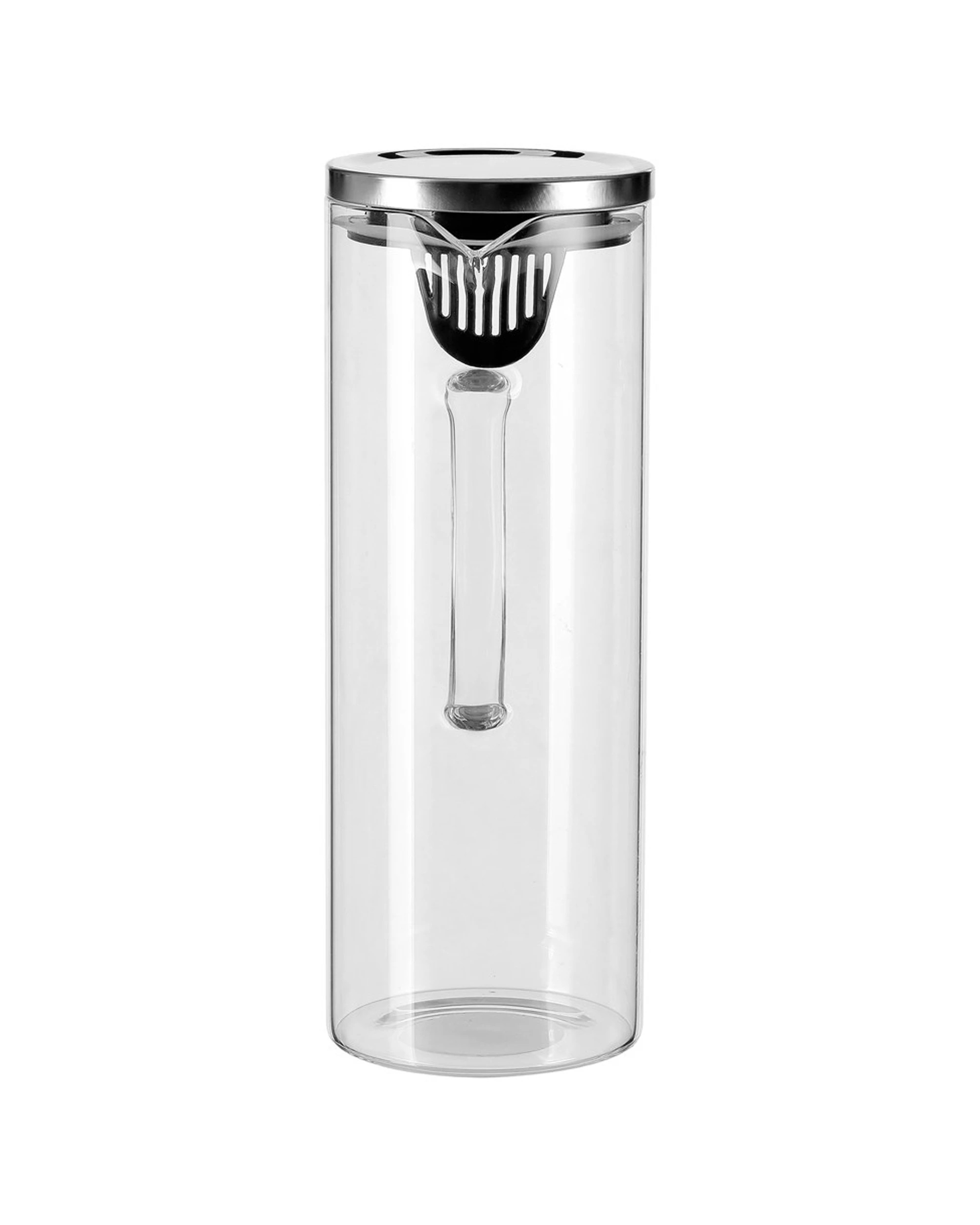 2 Lemon & Lime 1.8l 28cm Glass Cold/drinks/juice/water Fridge Jug/pitcher W/ Lid
 - Clear, 2 of 3