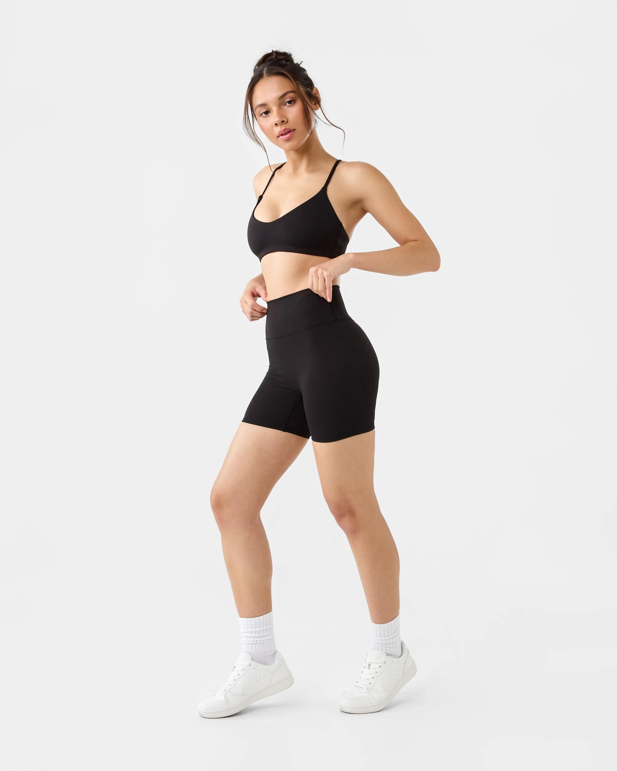 3 Active Womens Cloudform Light Micro Crop Black, 3 of 8