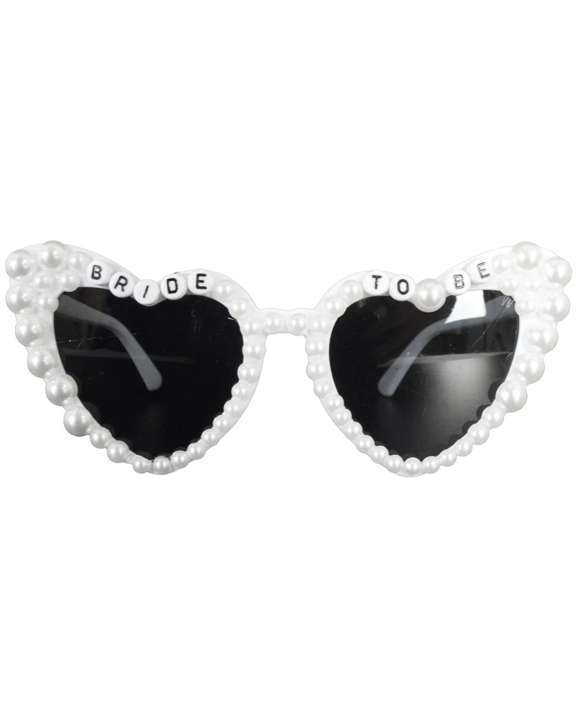 1 JDParty Pearl Heart Bride To Be Party Glasses - One Size - White, 1 of 2
