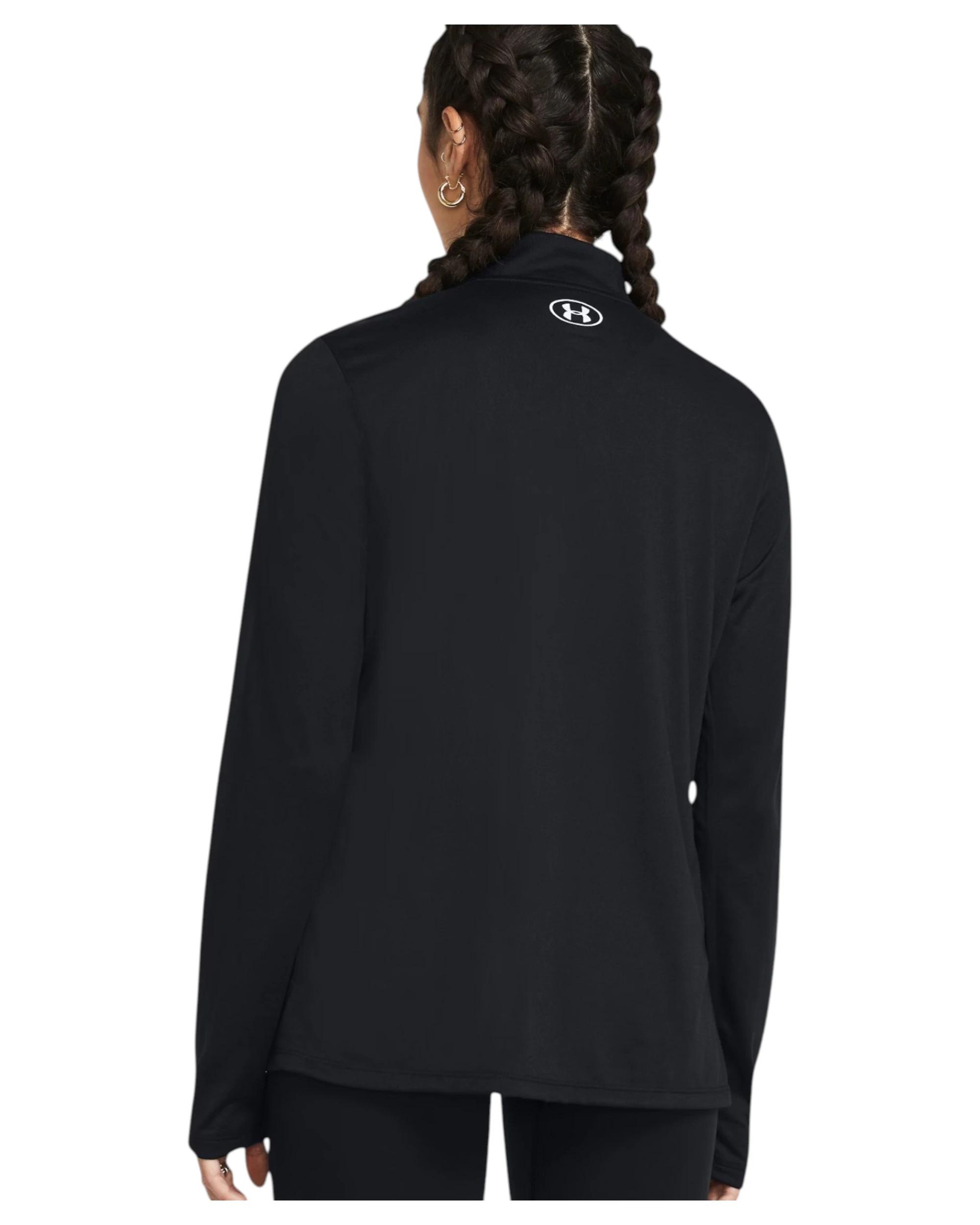 2 Under Armour Womens Tech 1/2 Zip Black Jacket Shirt BLACK, 2 of 4