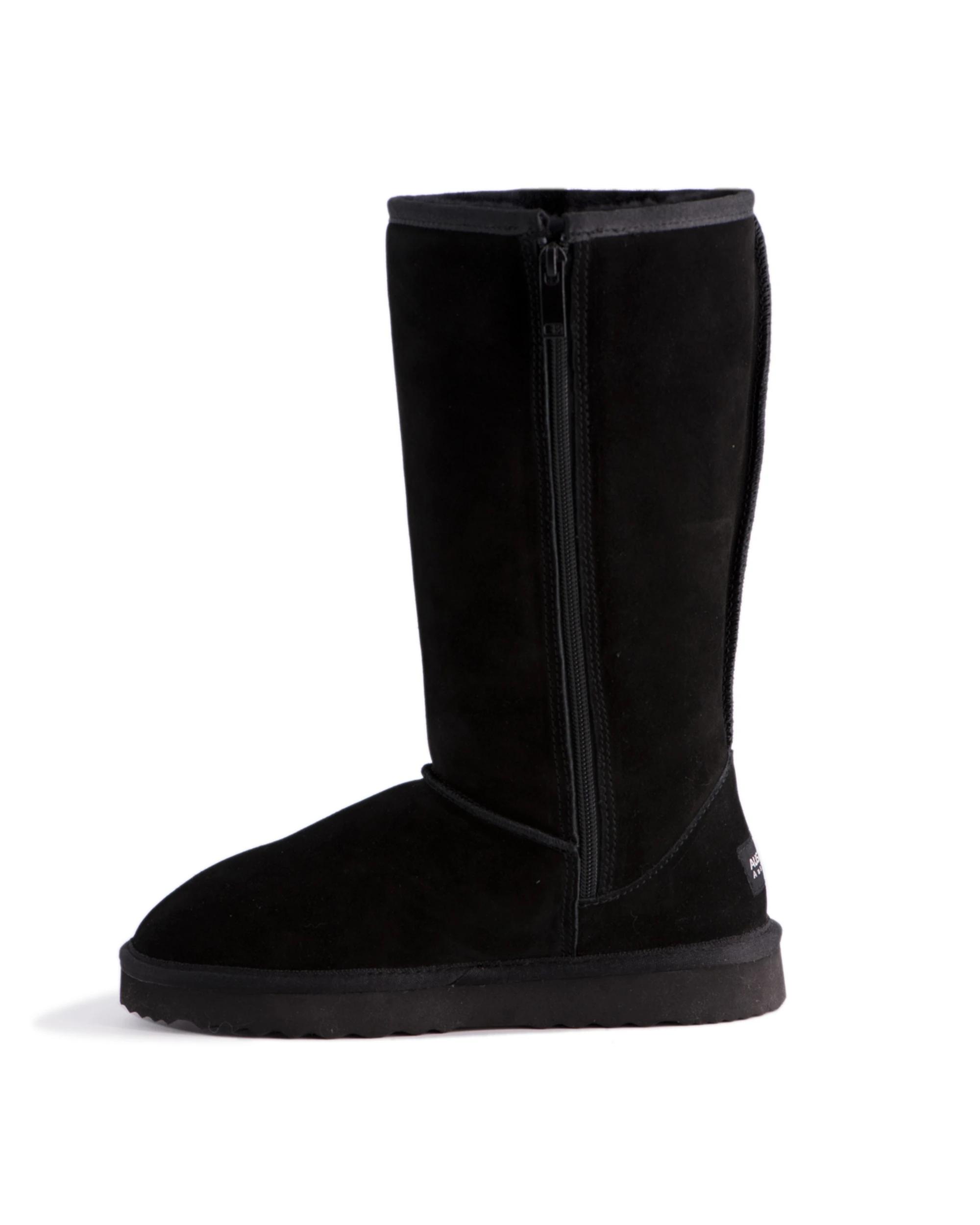 3 Aus Wooli Tall Zip Up Sheepskin Boot , 3 of 6