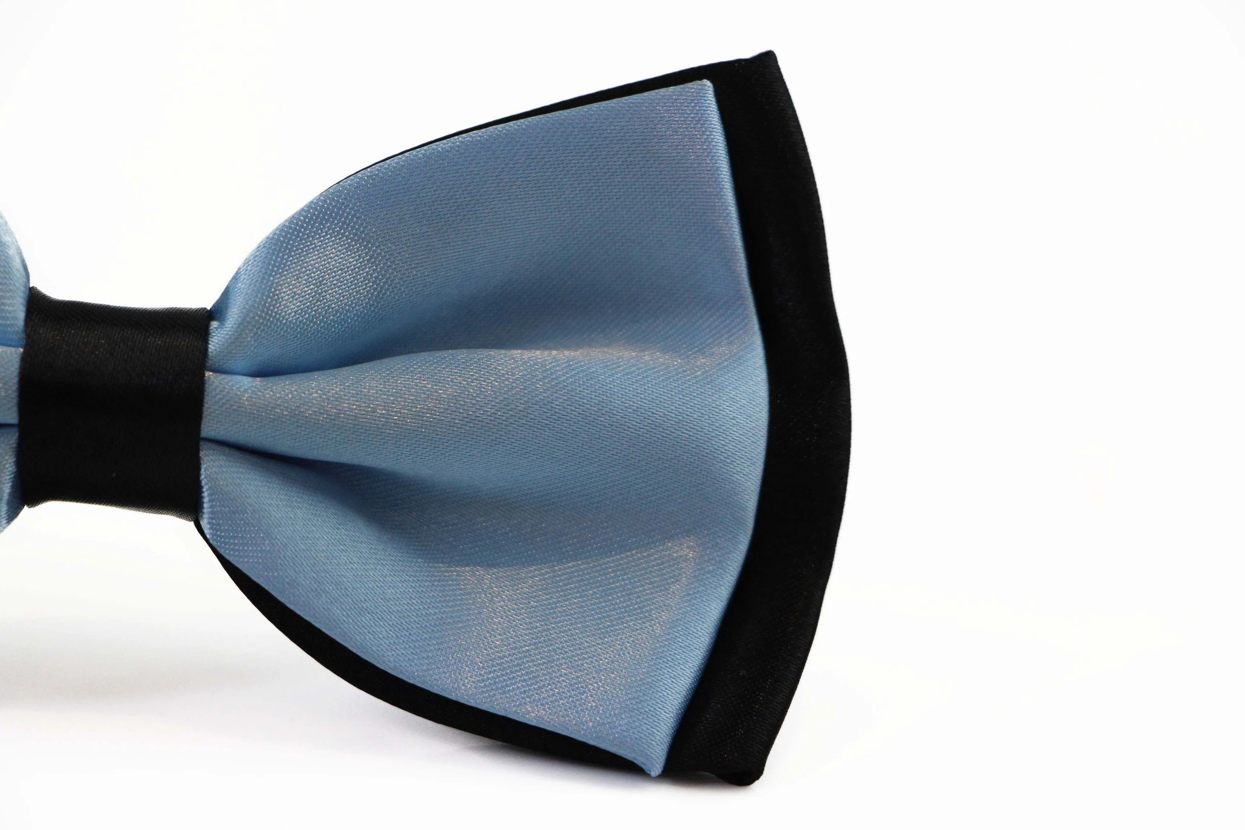 3 Zasel Mens Light Blue Two Tone Layered Bow Tie - Multi, 3 of 5