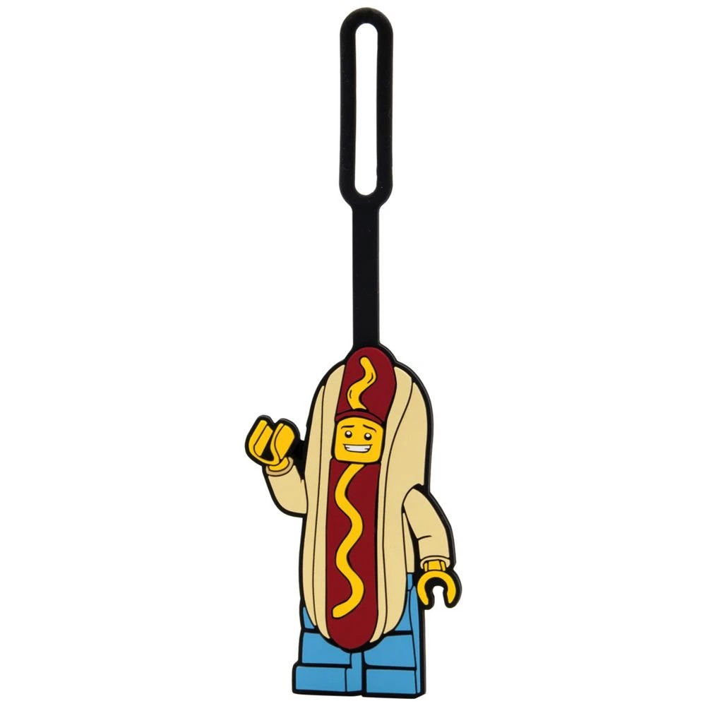 2 Lego Luggage Tag Hot Dog Man, 2 of 3