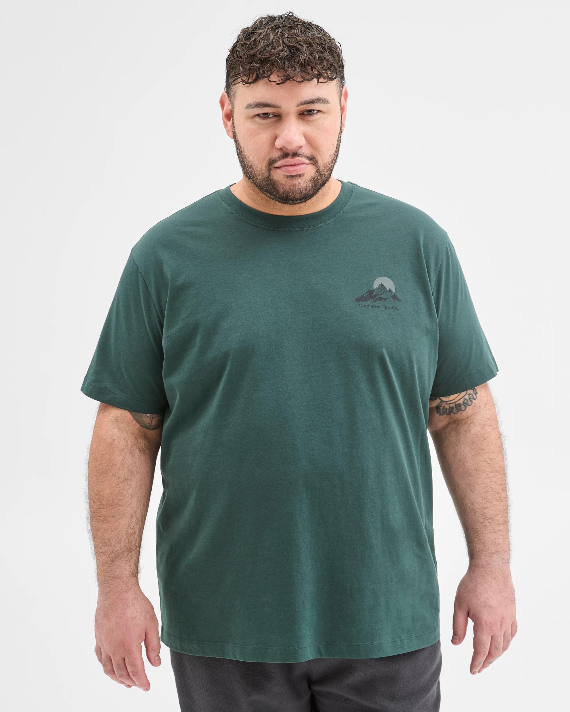 2 Target Man Plus Plus Size Australian Cotton Print T-Shirt GREEN, 2 of 6