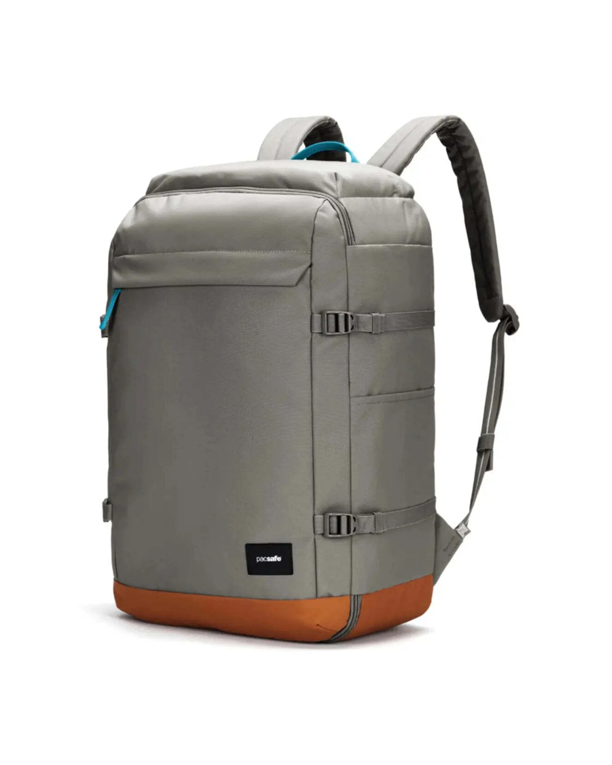 3 Pacsafe GO 44L Anti-Theft Carry-On Backpack Lockable Compartments Stone - Grey, 3 of 8