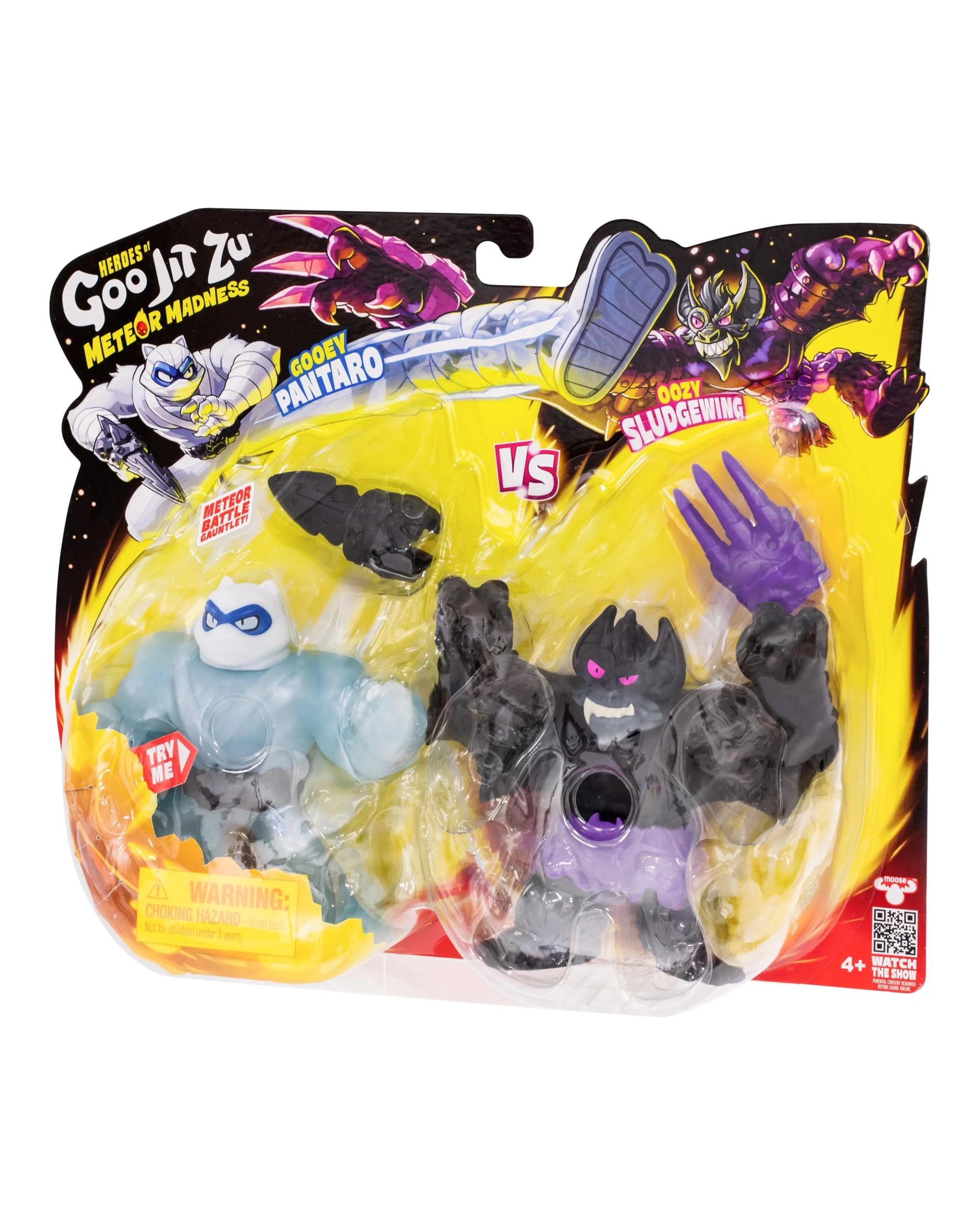 2 Heroes of Goo-Jit-Zu Series 13 Meteor Madness Pantaro vs Sludgewing Versus Pack, 2 of 7