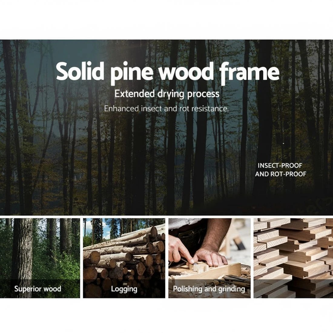 4 Artiss 2x Bed Frame Storage Drawers Trundle - White, 4 of 8