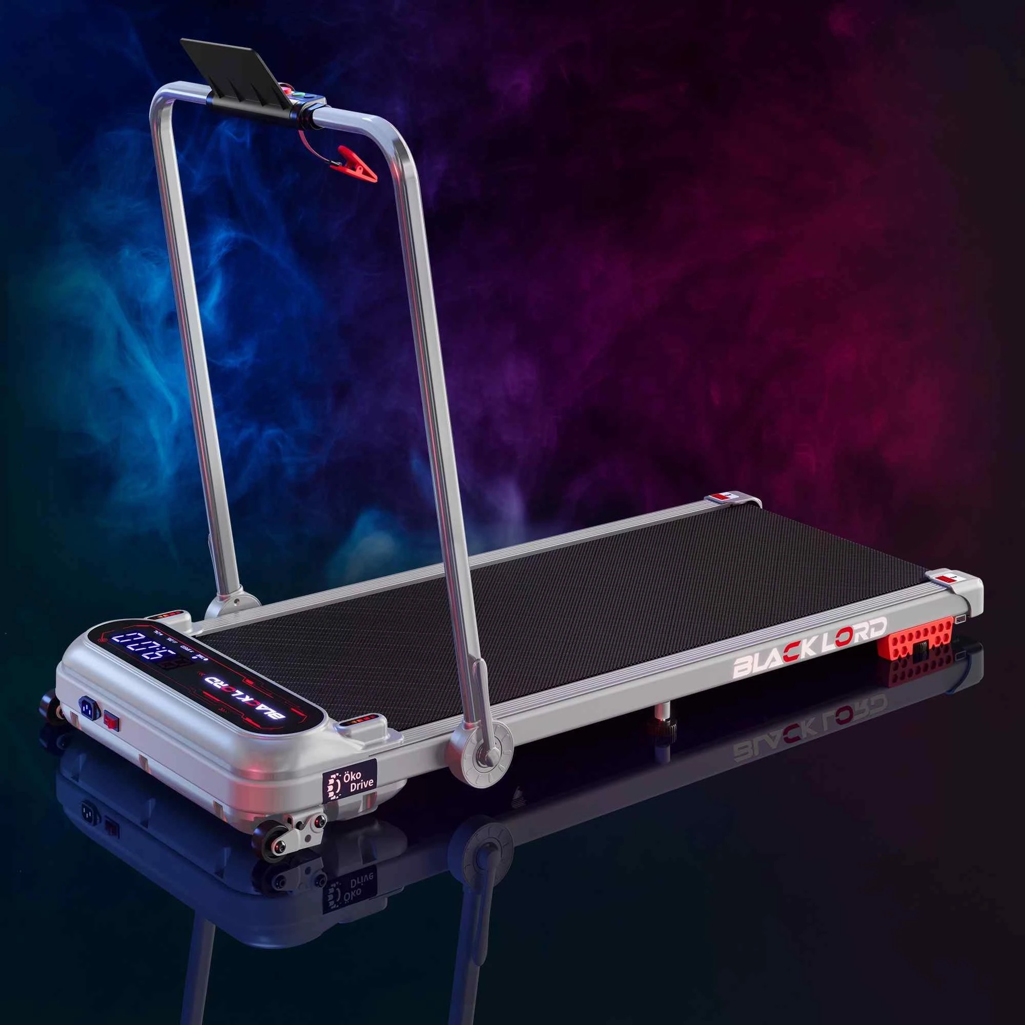 2 Black Lord Treadmill Electric Walking Pad Incline Shock Absorbers Foldable - Silver, 2 of 10