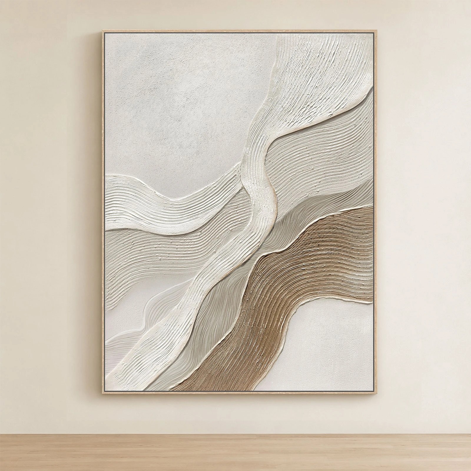 2 Moda Living Contour Drift Hand-Painted Textured Canvas Wall Art - Multi, 2 of 8