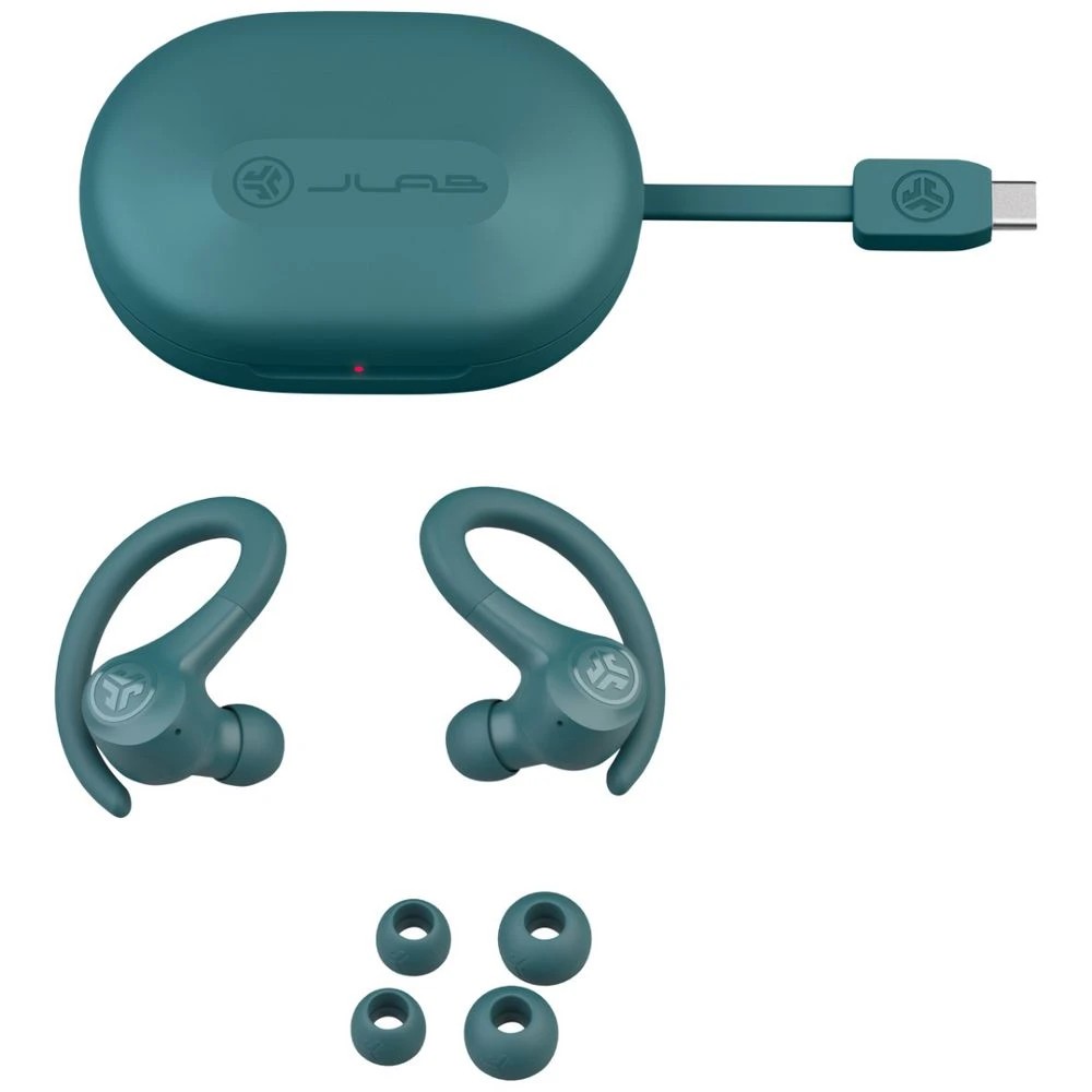 4 JLab Go Sport+ True Wireless Earbuds Teal, 4 of 6