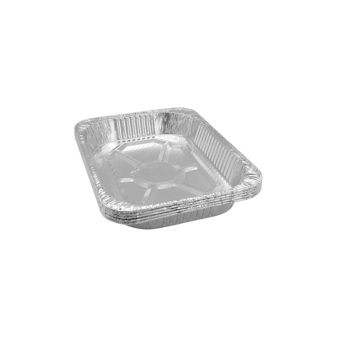 2 5pc Lemon & Lime 45.5cm Disposable Aluminium Foil Bbq/oven Roasting/baking Tray
 - Silver, 2 of 3