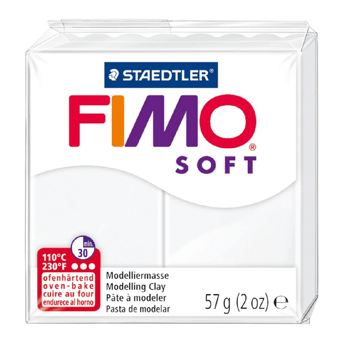 1 Staedtler FIMO Soft Standard Block White 57g, 1 of 2