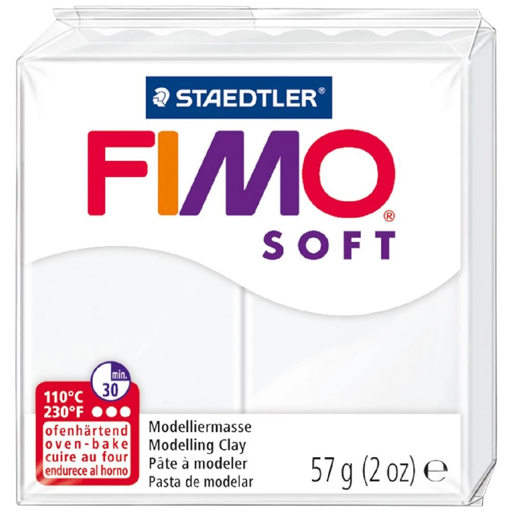 1 Staedtler FIMO Soft Standard Block White 57g, 1 of 2