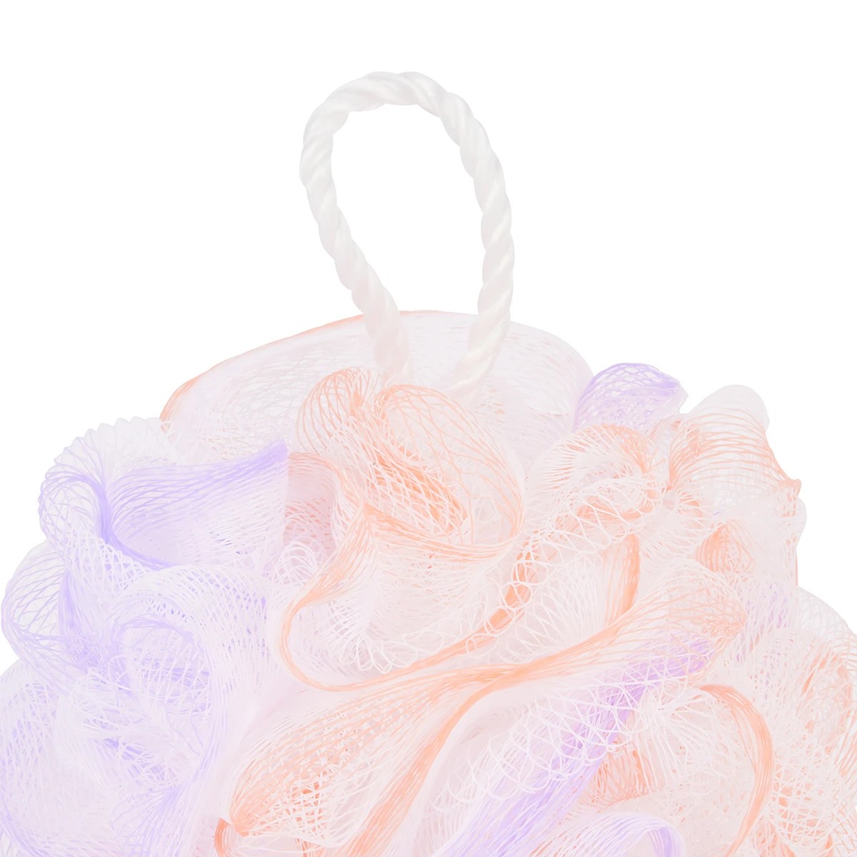 3 OXX Bodycare Bath Puff - Lilac and Peach, 3 of 5