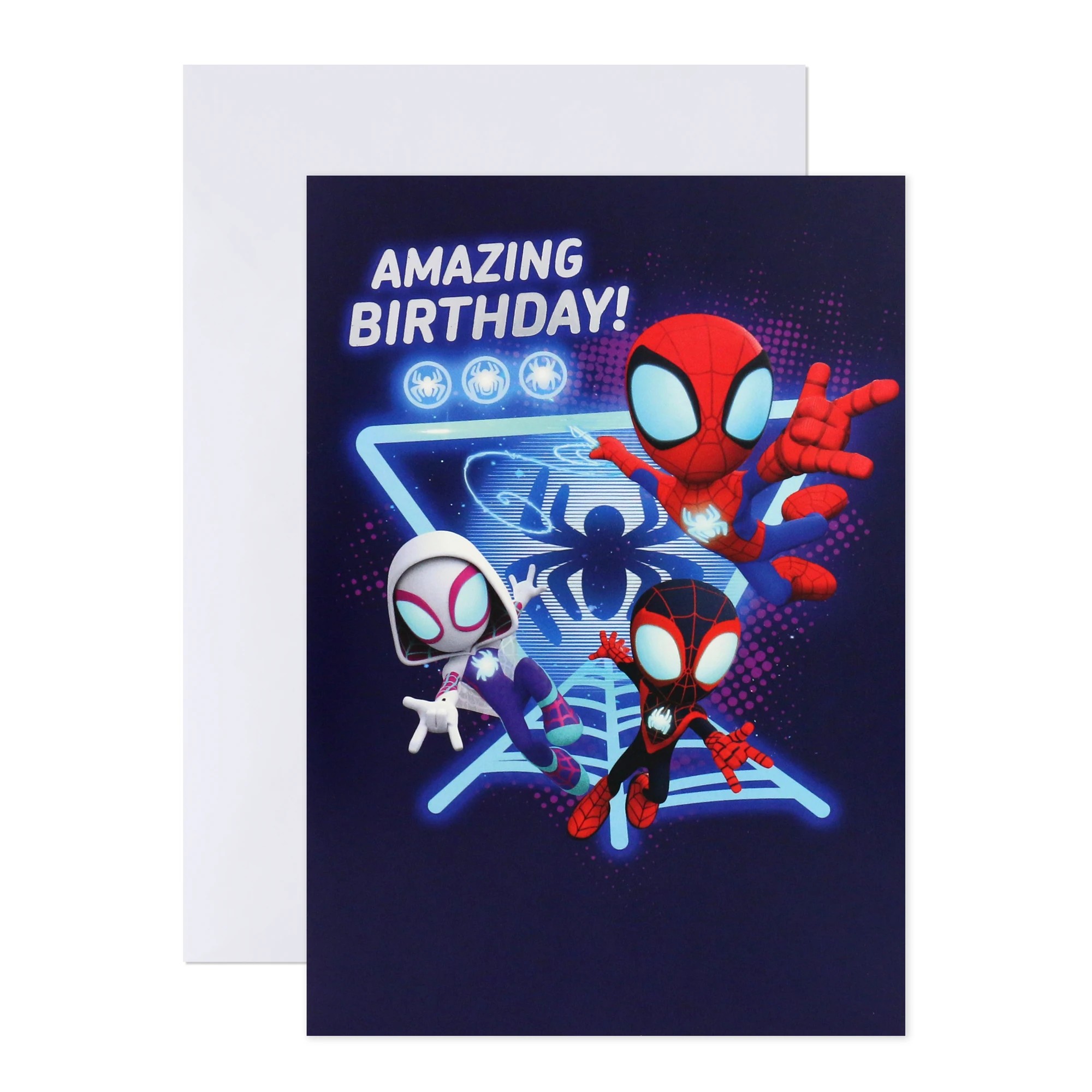1 Hallmark Interactive Sound Birthday Card - Spidey and His Amazing Friends, 1 of 4