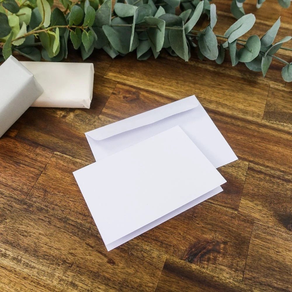 5 Quill A6 Cards and Envelopes Linen White 30 Pack, 5 of 5