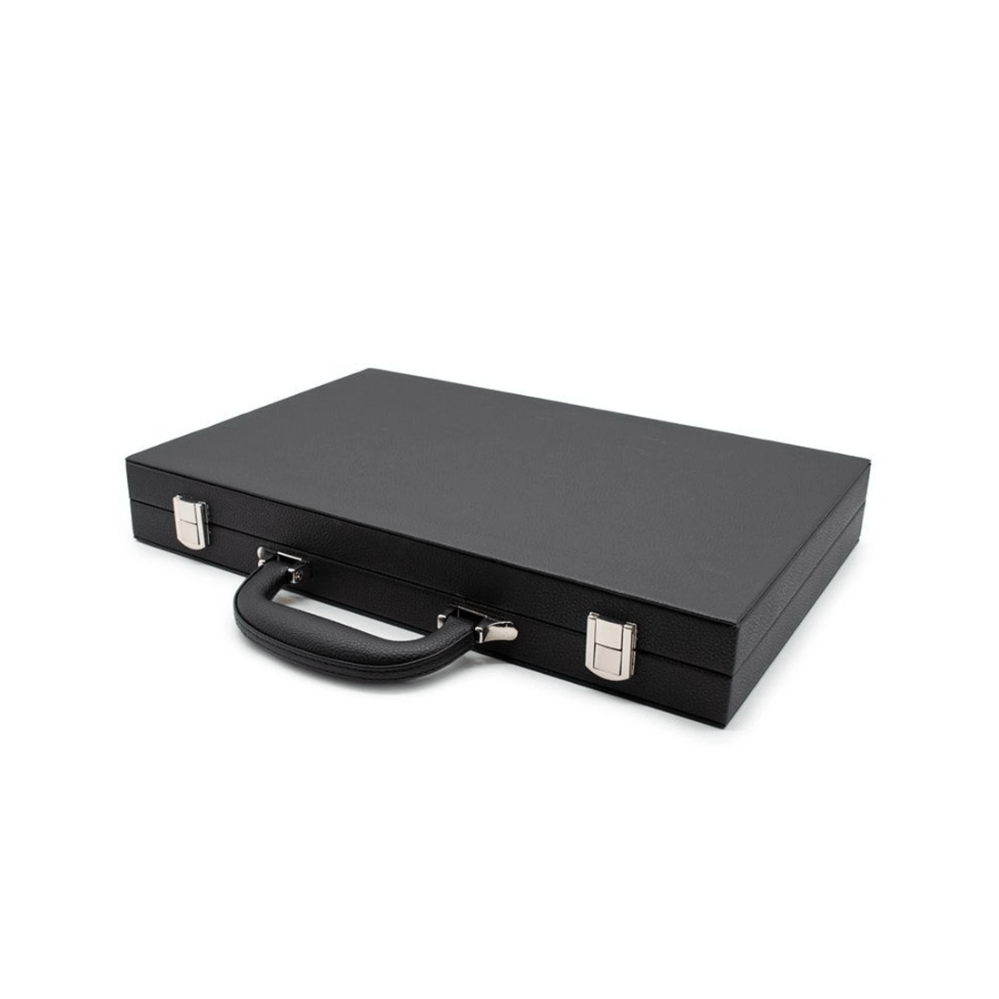 7 Lets Play Distribution LPG Classics Backgammon Set - Black Leather, 7 of 7