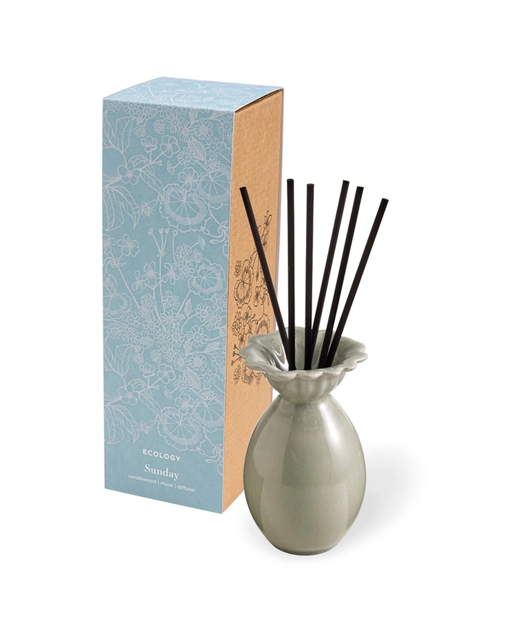 1 Ecology Alchemy Home Fragrance Scented Diffuser Sunday Sandalwood & Amber 200ml - Black, 1 of 4