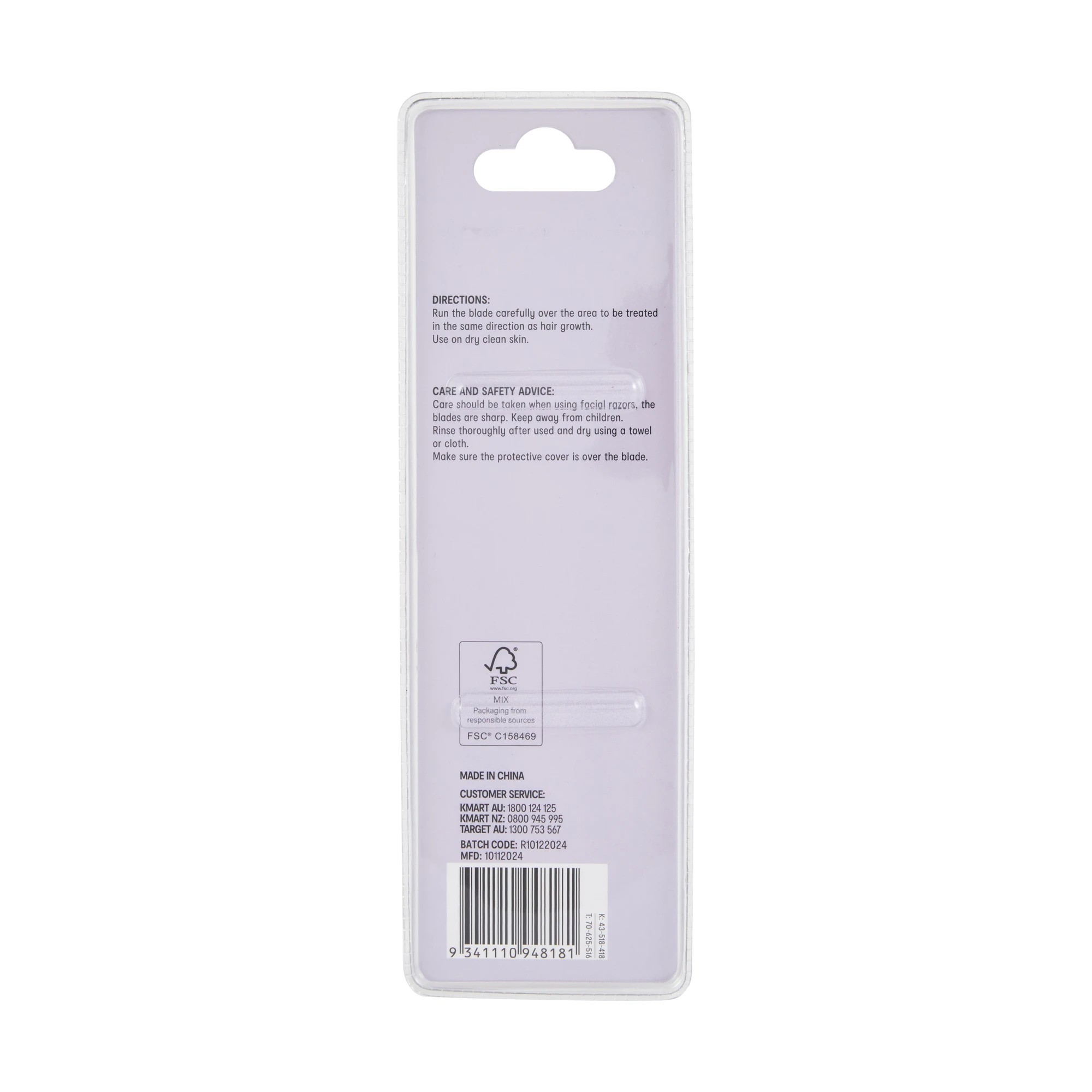 4 OXX Cosmetics 2 Pack Facial Razors - Purple, 4 of 4