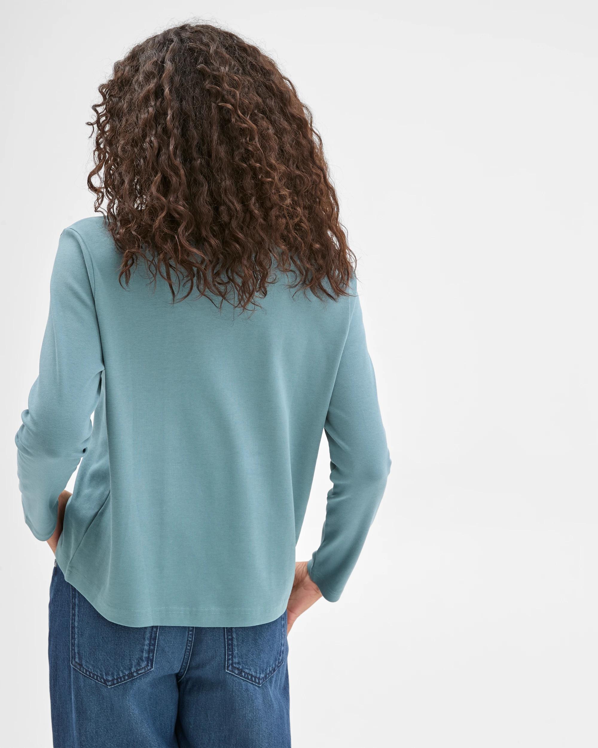 5 Target Woman Australian Cotton Classic Long Sleeve Crew Neck T-Shirt SUCCULENT, 5 of 5