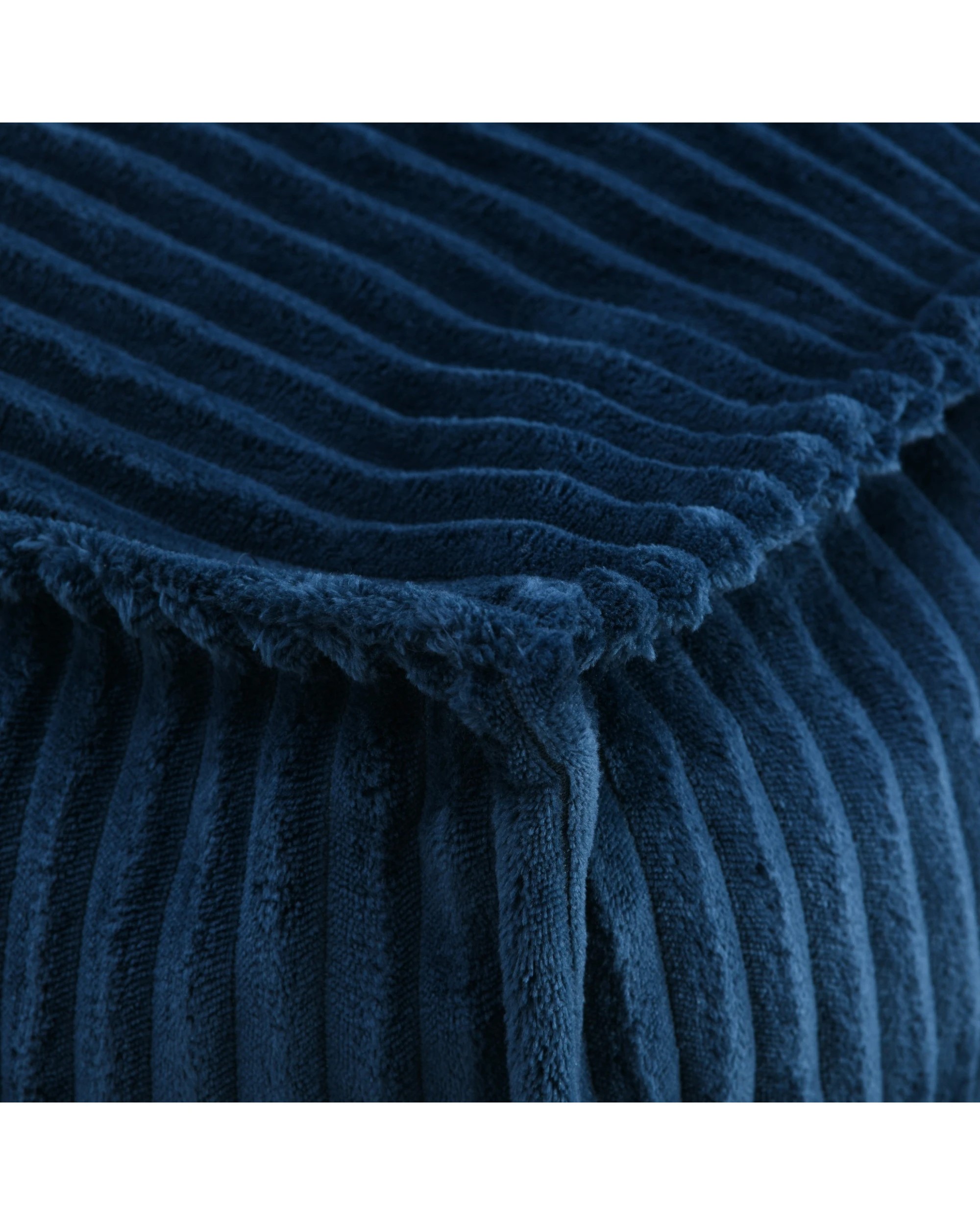 7 Cadence & Co. Wilde Ribbed Luxe Fleece Double Sofa Bean Bag Lounge Cover - Teal, 7 of 9