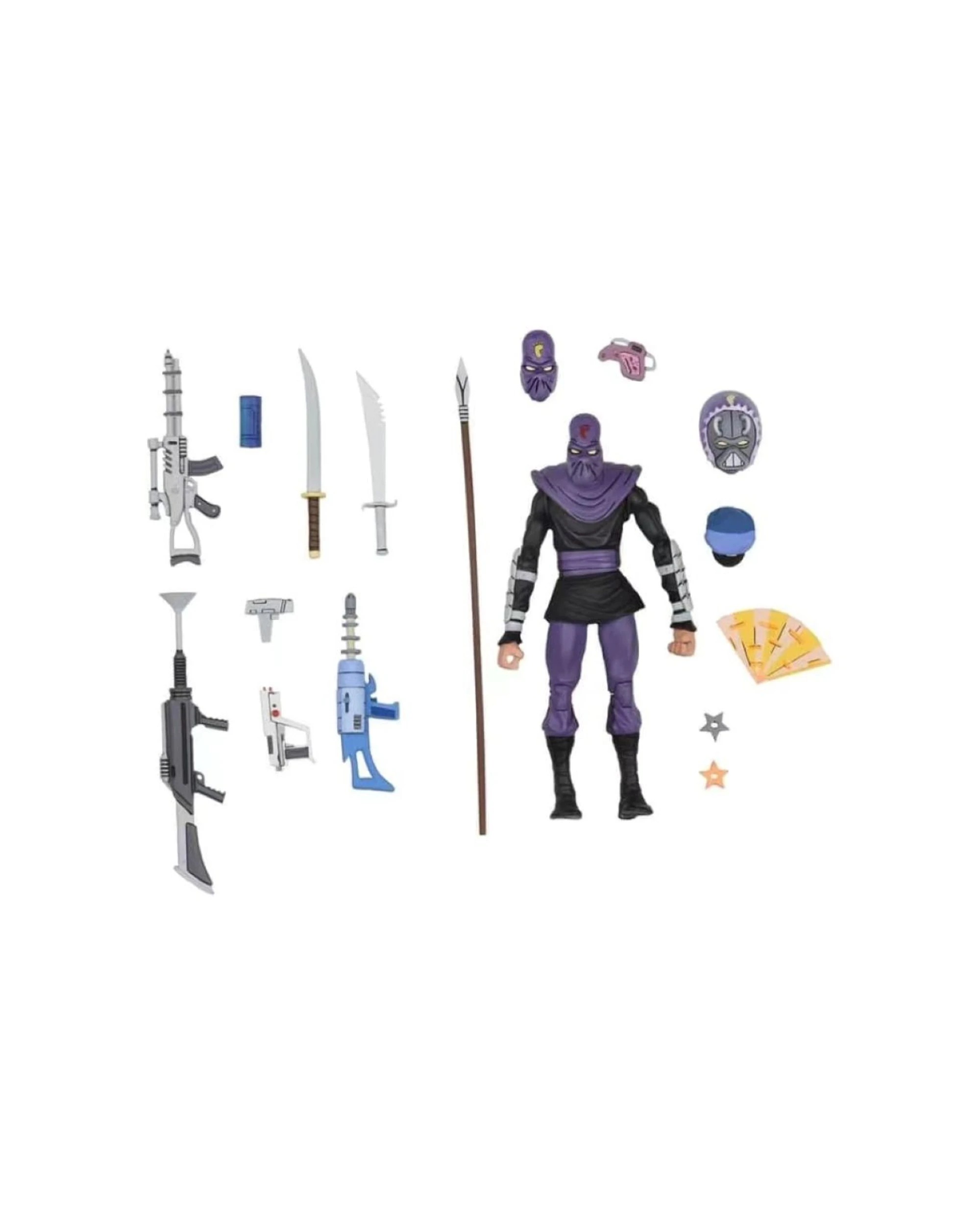 5 Teenage Mutant Ninja Turtles Foot Soldier Deluxe 7in Action Figure 1987 Series, 5 of 5