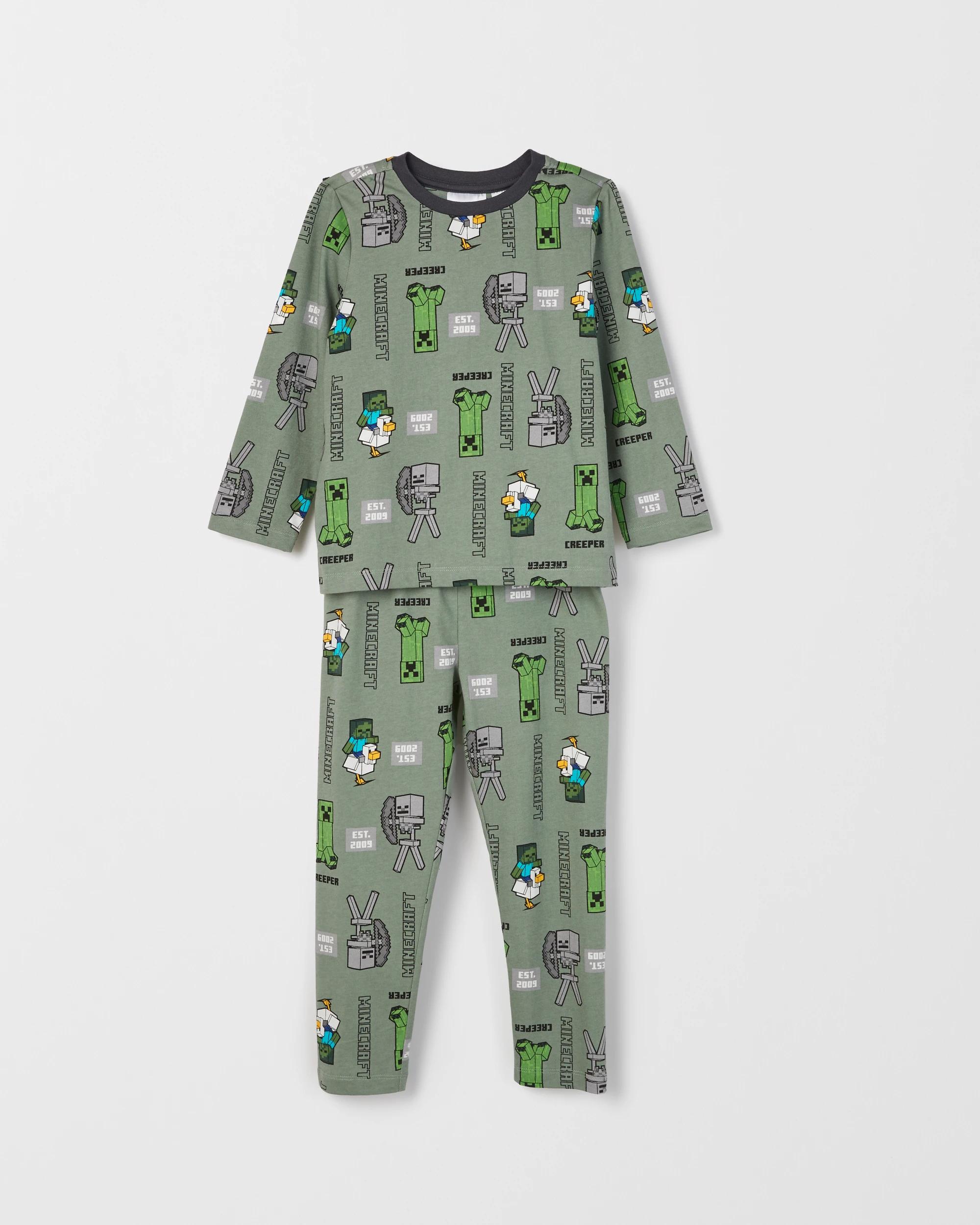 3 Minecraft Australian Cotton 2 Pack Younger Boys Knit Pyjama Set MINECRAFT, 3 of 6