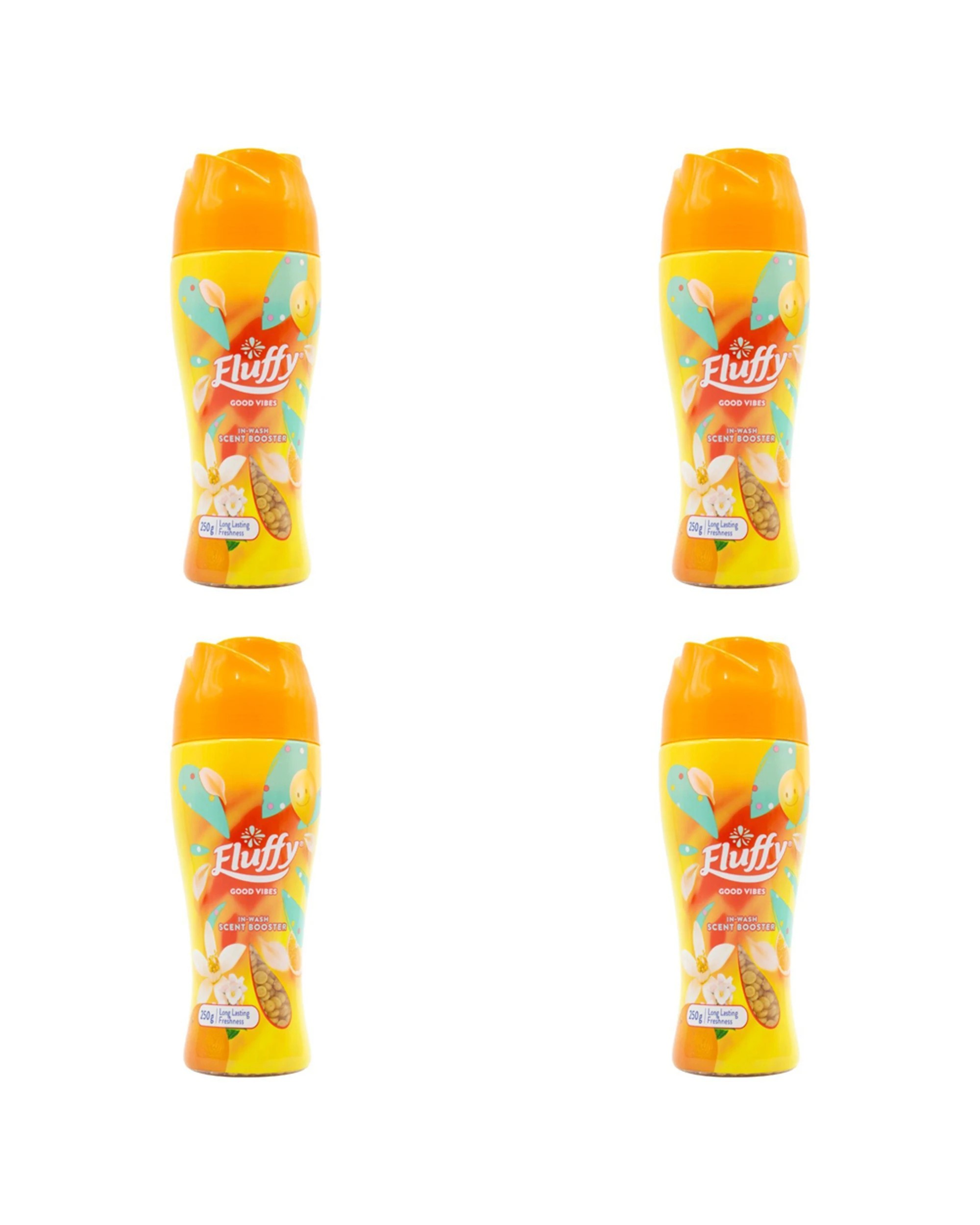 1 Fluffy 4PK In Wash Scent Booster Good Vibes Laundry Freshness 250g - Multi, 1 of 3
