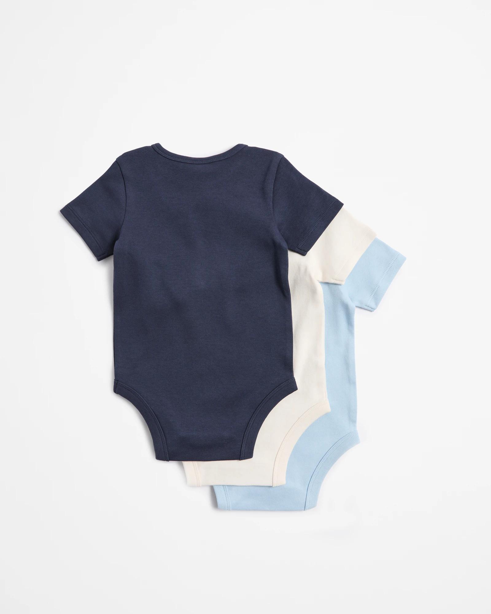 5 Target Baby Organic Cotton Bodysuits 3 Pack BLUES, 5 of 5