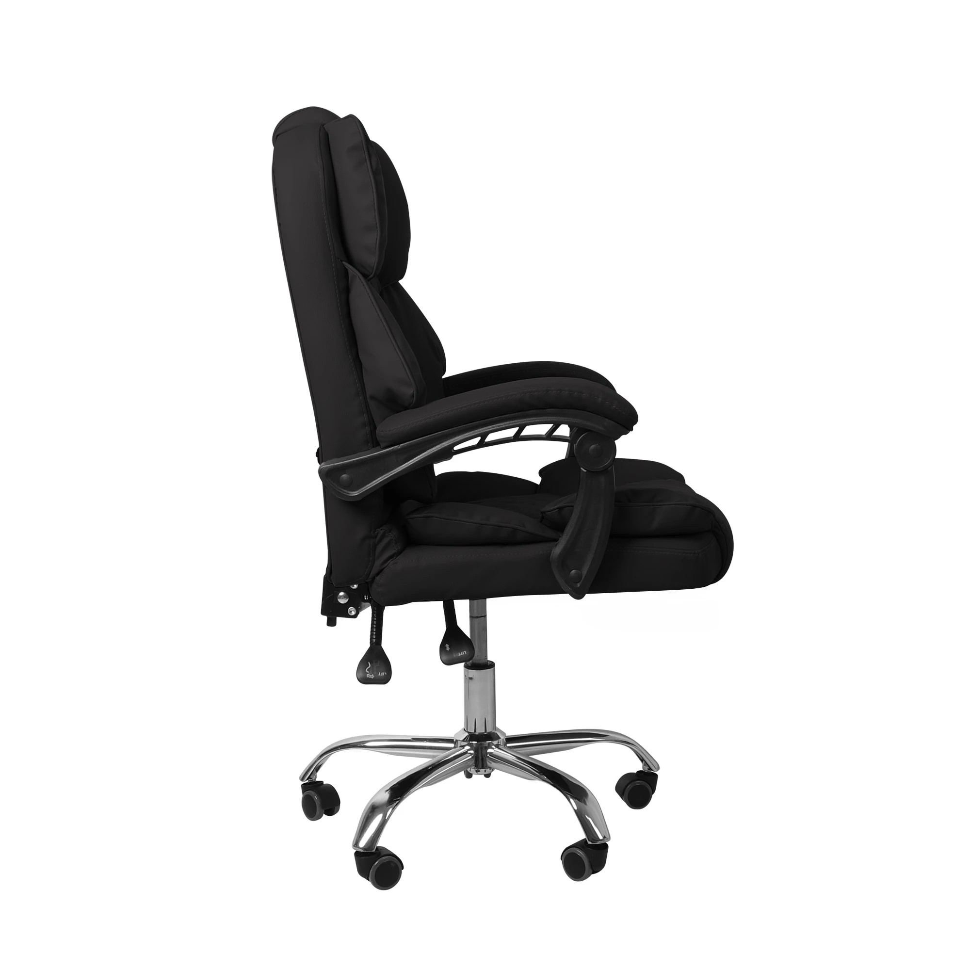 4 Levede Pu Leather Office Chair No Footrest, 4 of 6