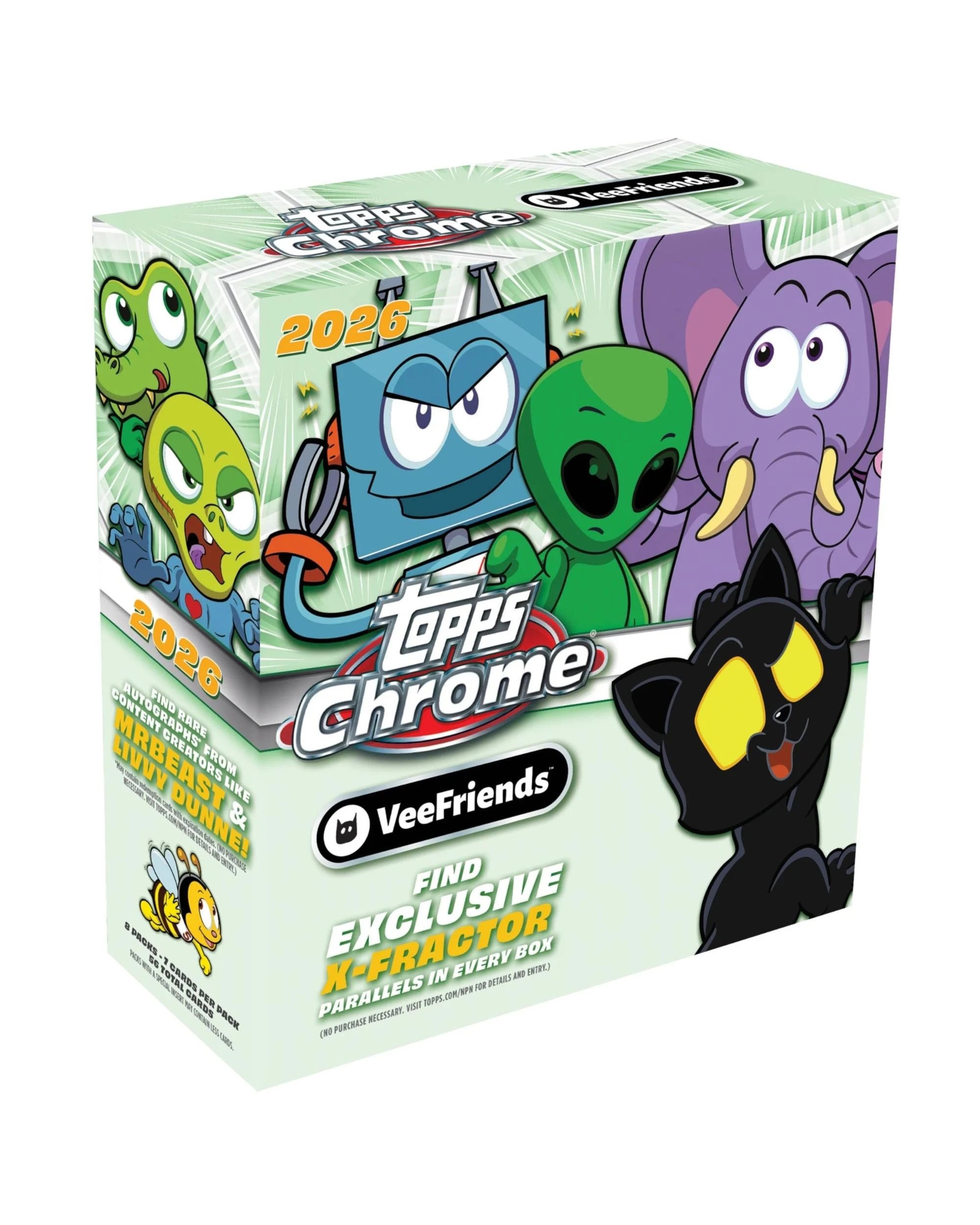 1 Topps Chrome 2026 VeeFriends Mega Box, 1 of 9