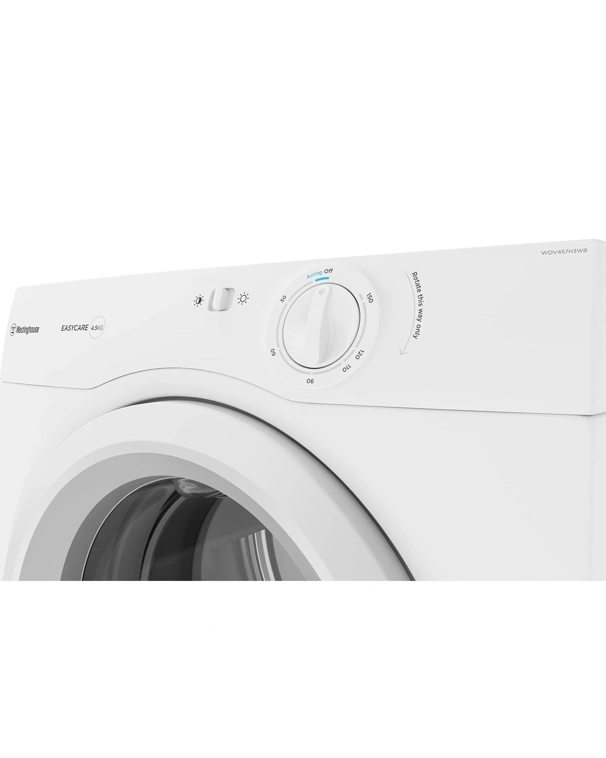 4 Westinghouse WDV457H3WB 4.5kg Vented Clothes Dryer - White, 4 of 5