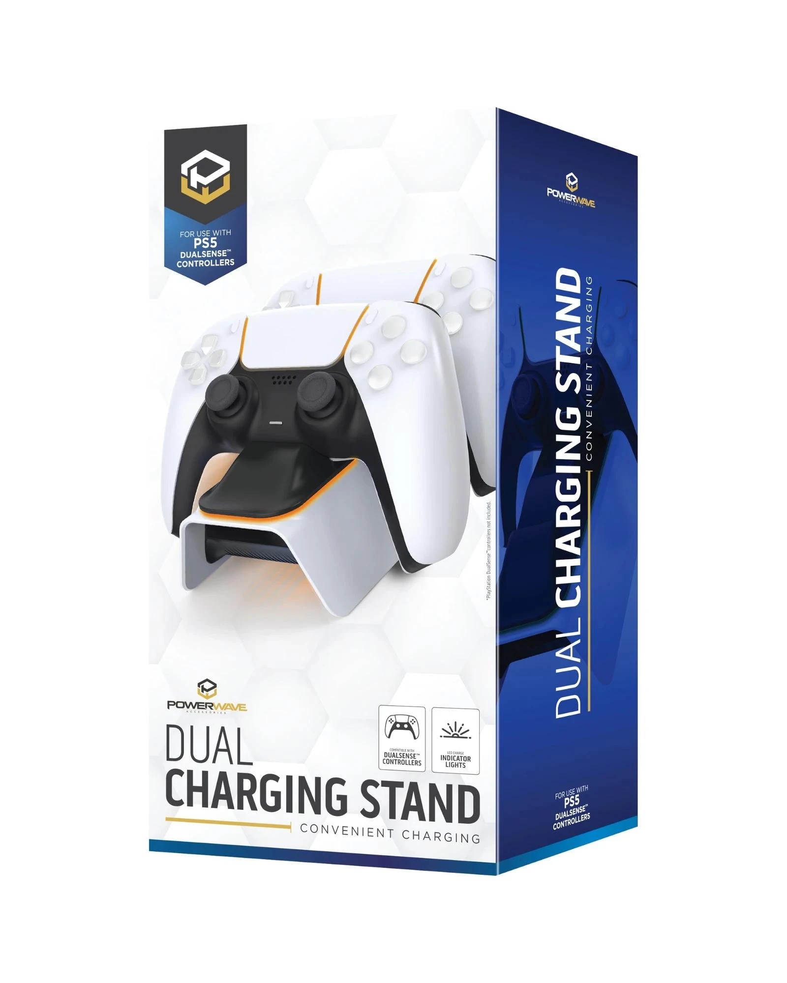 1 Powerwave PlayStation 5 Dual Charging Stand - White, 1 of 5