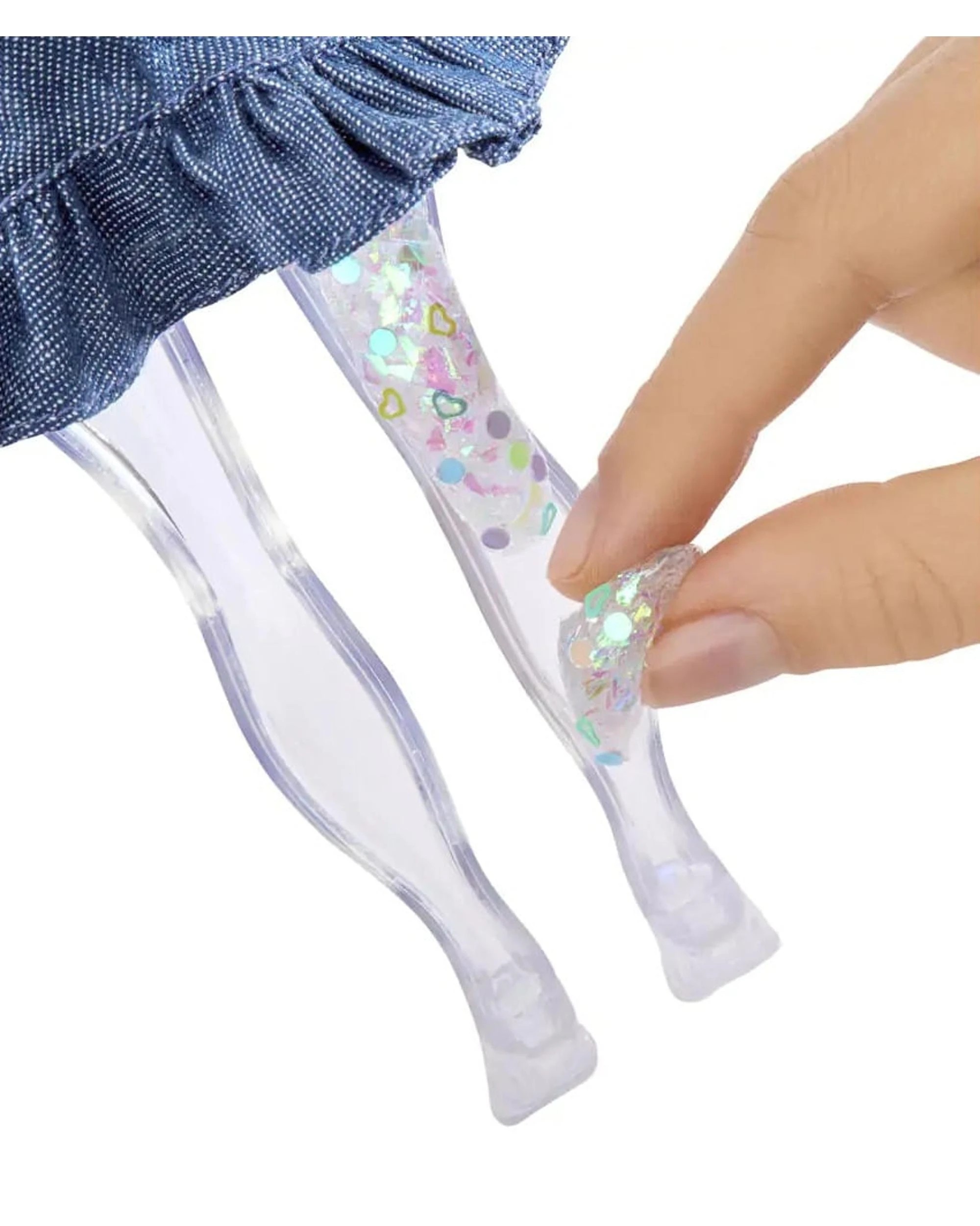 5 Rainbow High Rainbow Shimmers Skyler Bradshaw Fashion Doll with Slime - Blue, 5 of 7