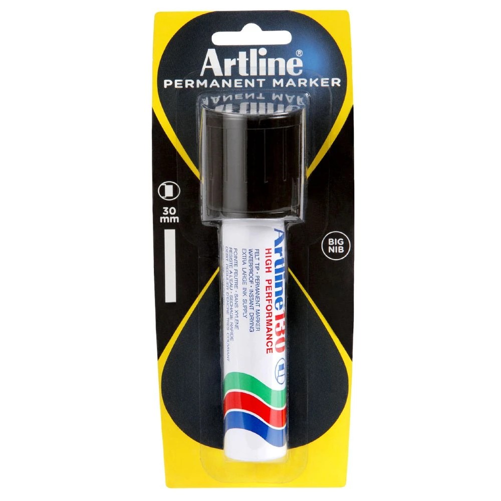 2 Artline 130 Permanent Marker Black, 2 of 5