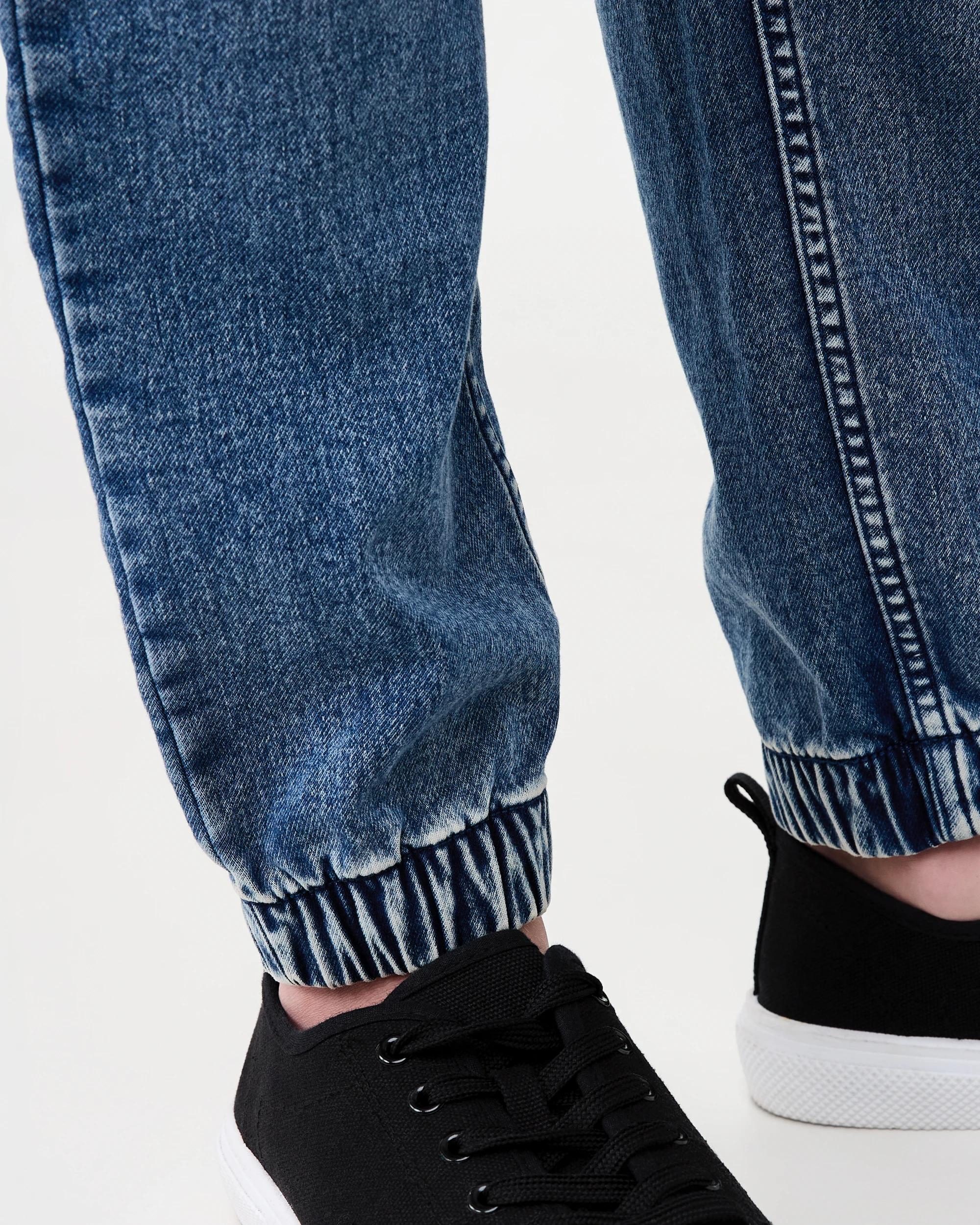 5 Denim Joggers Mid Wash, 5 of 7