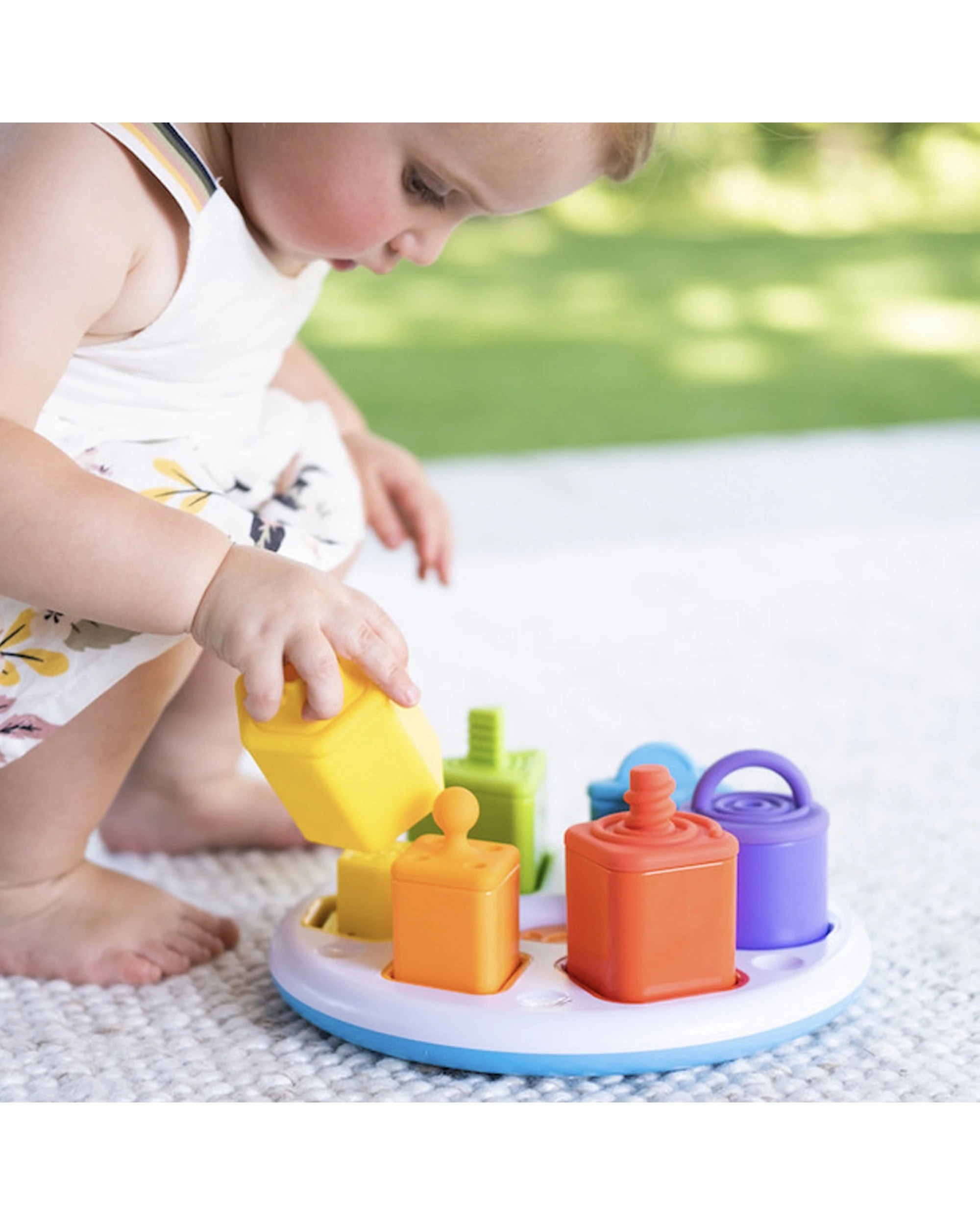 5 Fat Brain Toy Co 23cm Plugzy Shape & Colour Kids Activity - Multi, 5 of 7