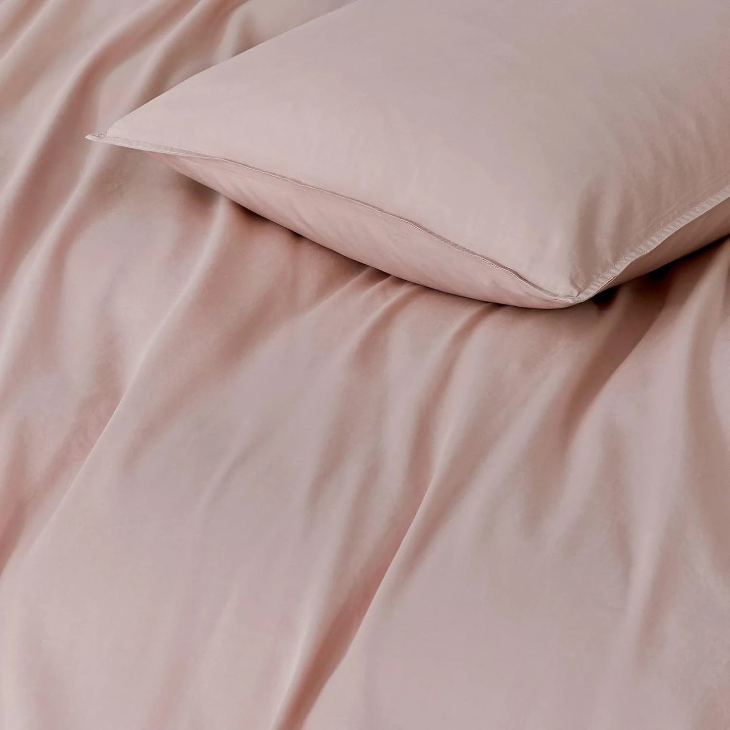 2 Gioia Casa Vintage Washed Cotton Quilt Cover Set Soft Breathable - Double Bed - Pink, 2 of 4