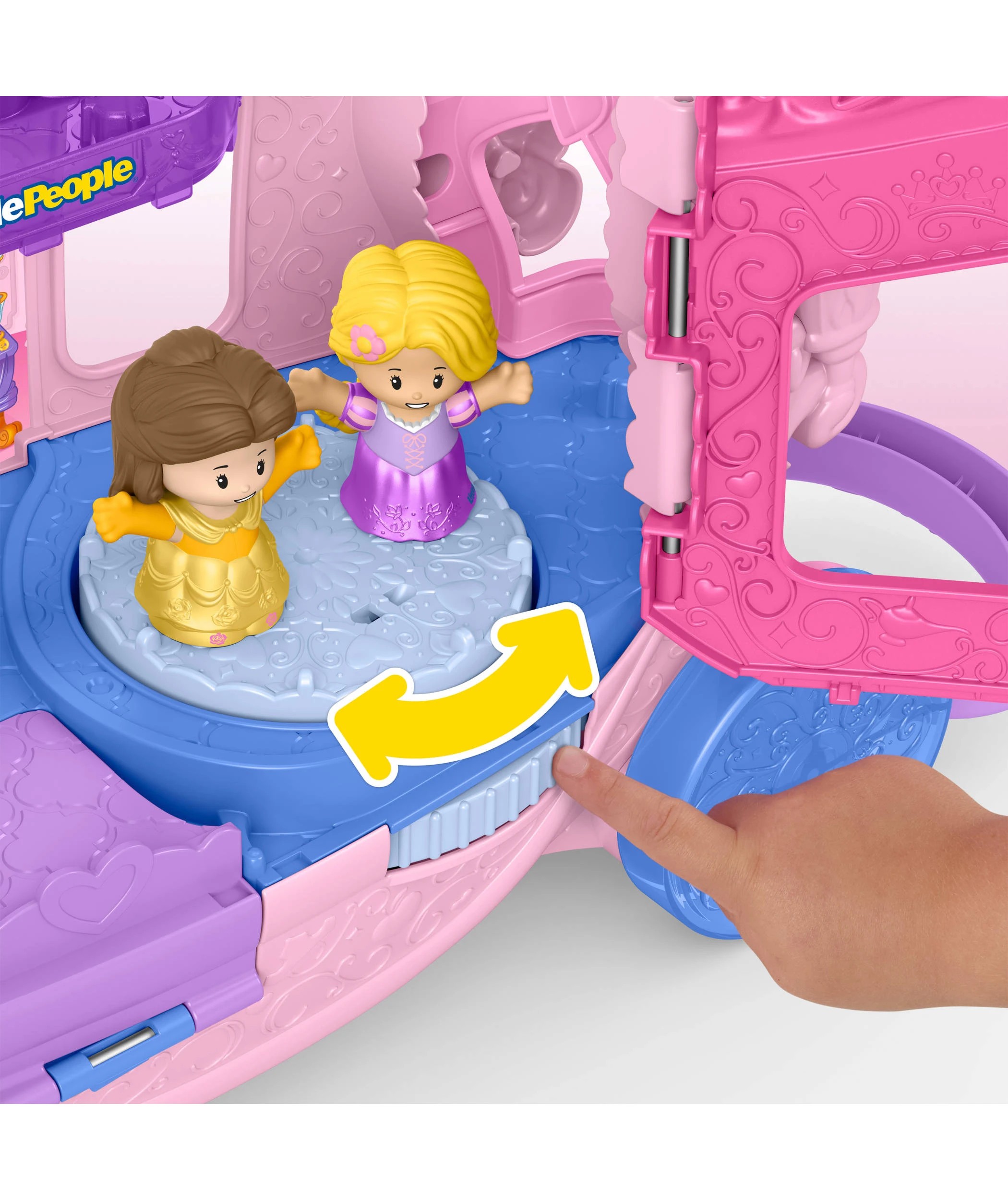 3 Mattel Fisher-price Little People Disney Princess Pull-along Musical Carriage Game
 - Multi, 3 of 7