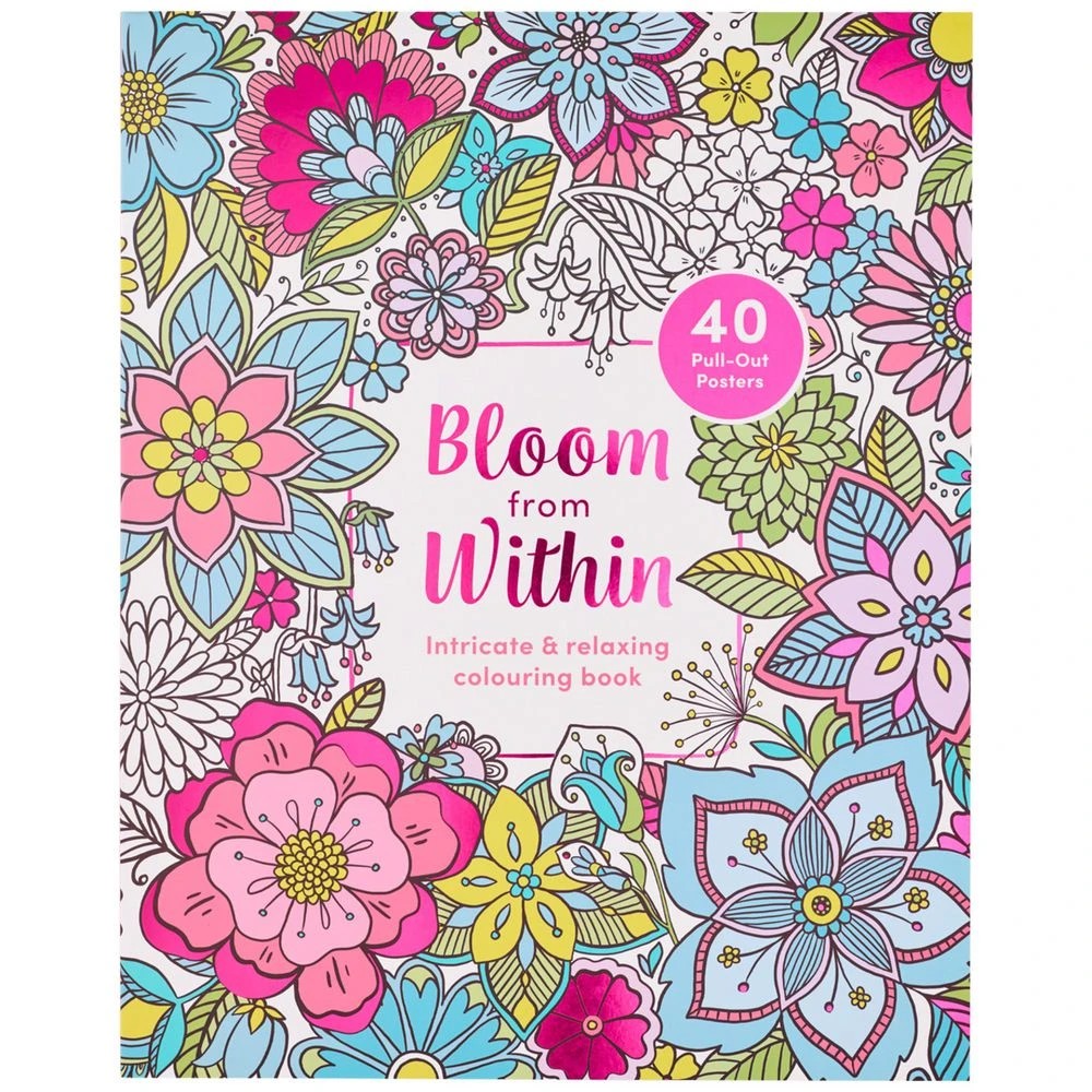 1 Studymate Colouring Book Bloom From Within 40 Pages