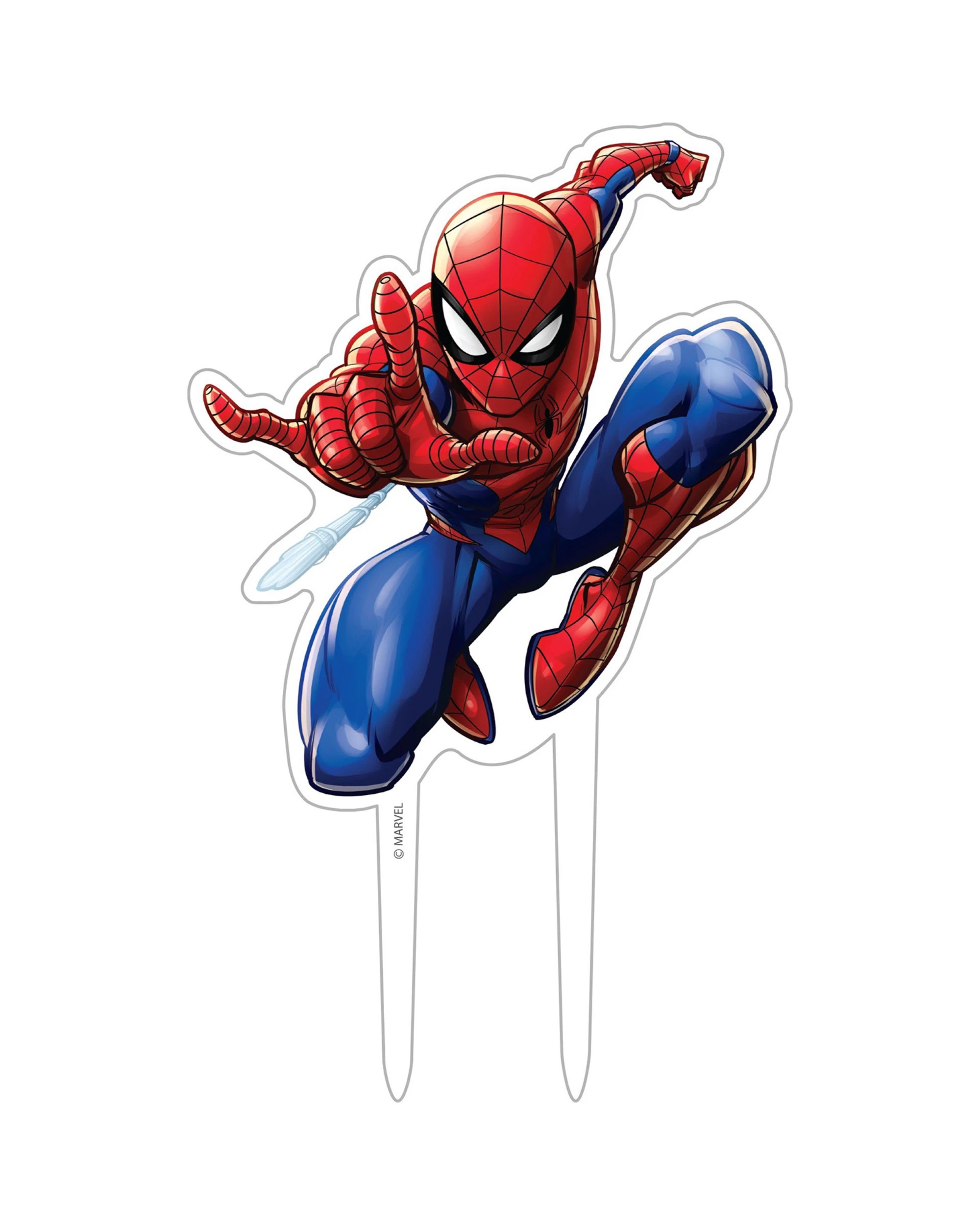 1 Marvel Spiderman Acrylic Cake Topper, 1 of 2