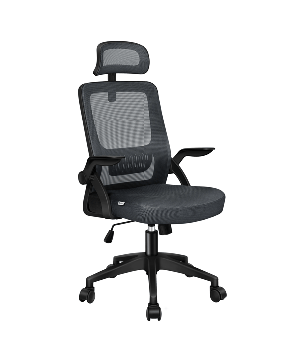 Alfordson Mesh Office Chair Executive Seat Tilt Gaming Racing Computer - Grey