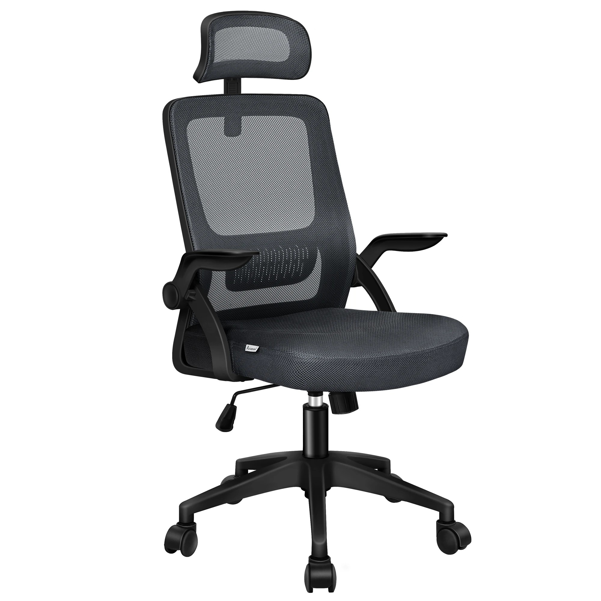 1 Alfordson Mesh Office Chair Executive Seat Tilt Gaming Racing Computer - Grey, 1 of 10