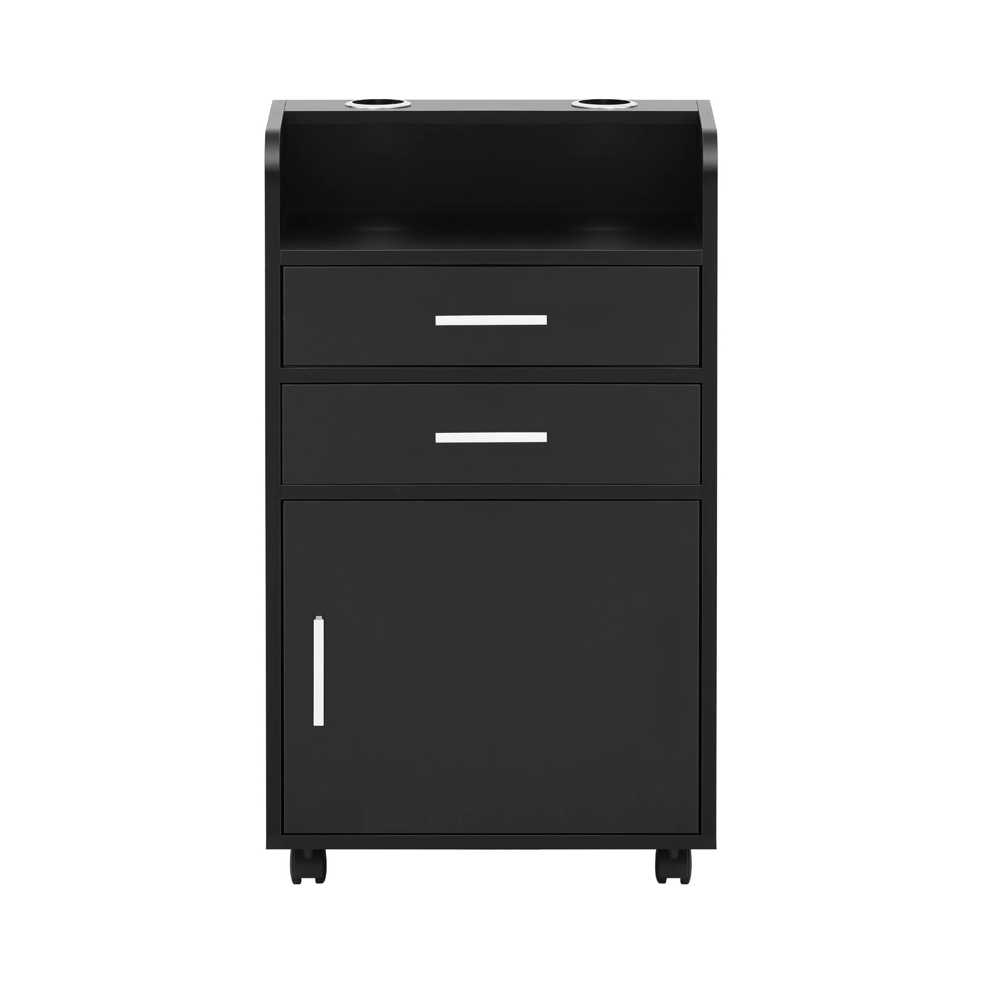 4 Artiss Professional Salon Station Rolling Cart, Hair Styling Beauty Cabinet - Black, 4 of 10