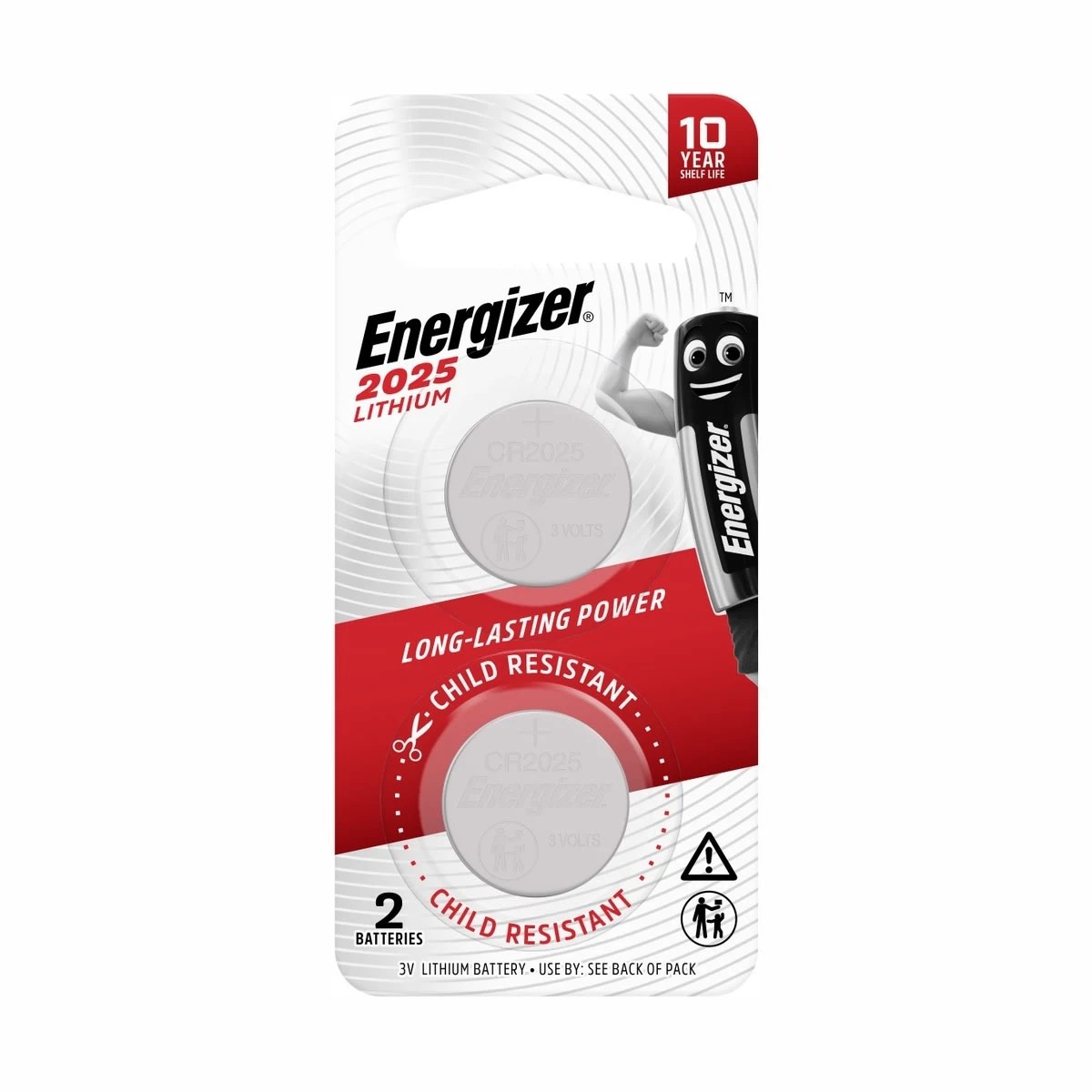 1 2 Pack Energizer 2025 Lithium Batteries, 1 of 4