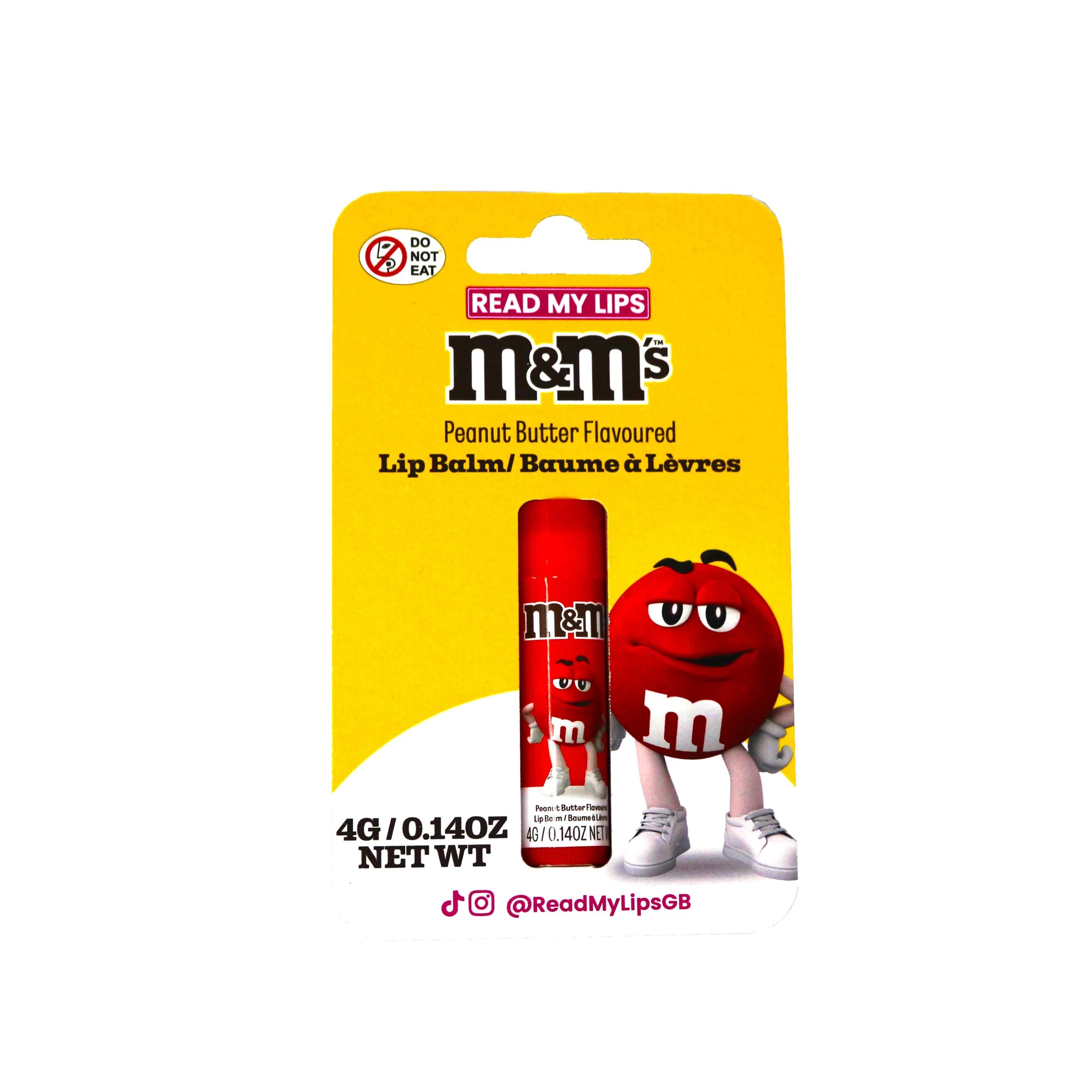 1 M&M’s Read My Lips Lip Balm 4g - Peanut Butter Flavoured, 1 of 3