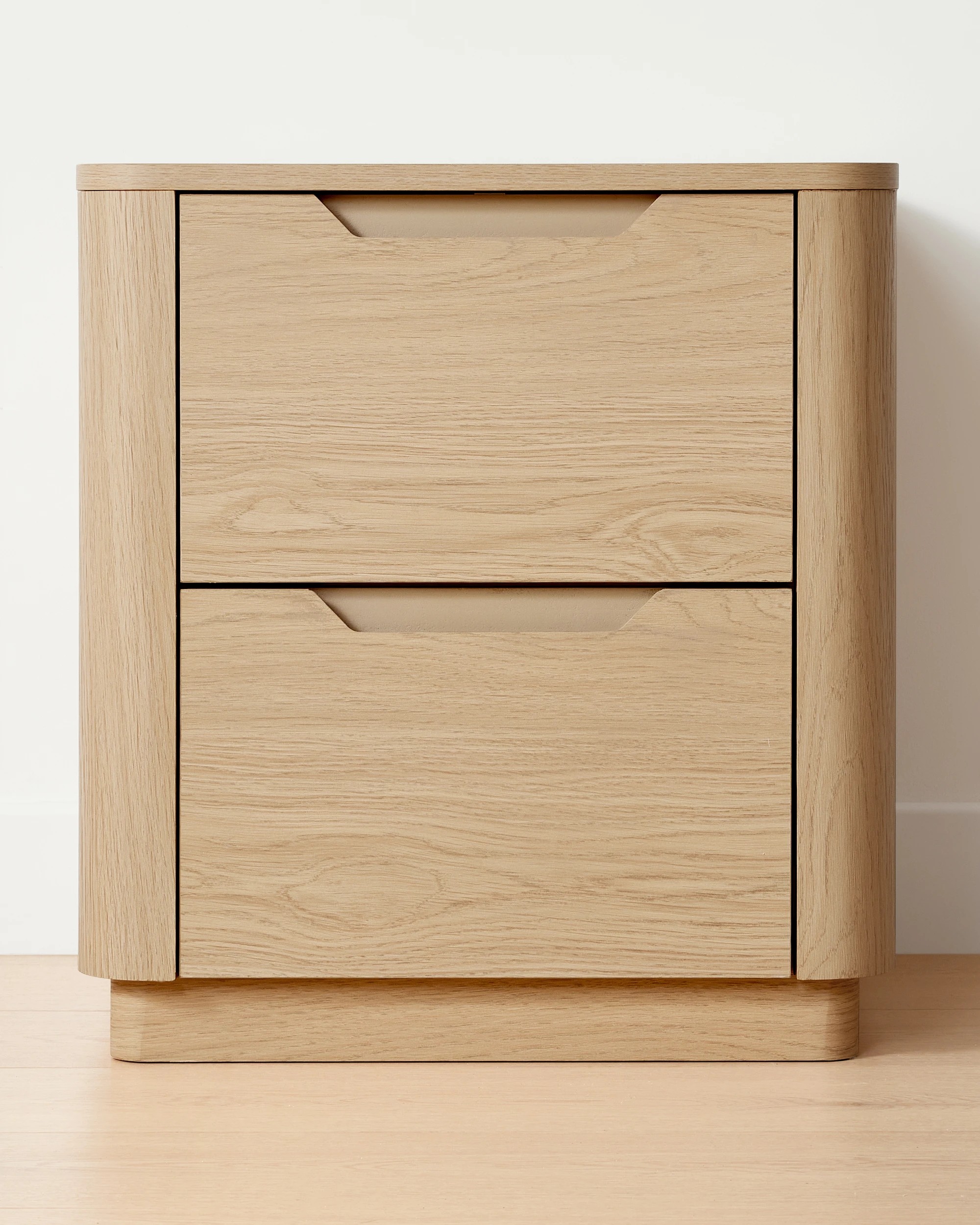 2 Miles 2 Drawer Bedside Table - Oak, 2 of 6