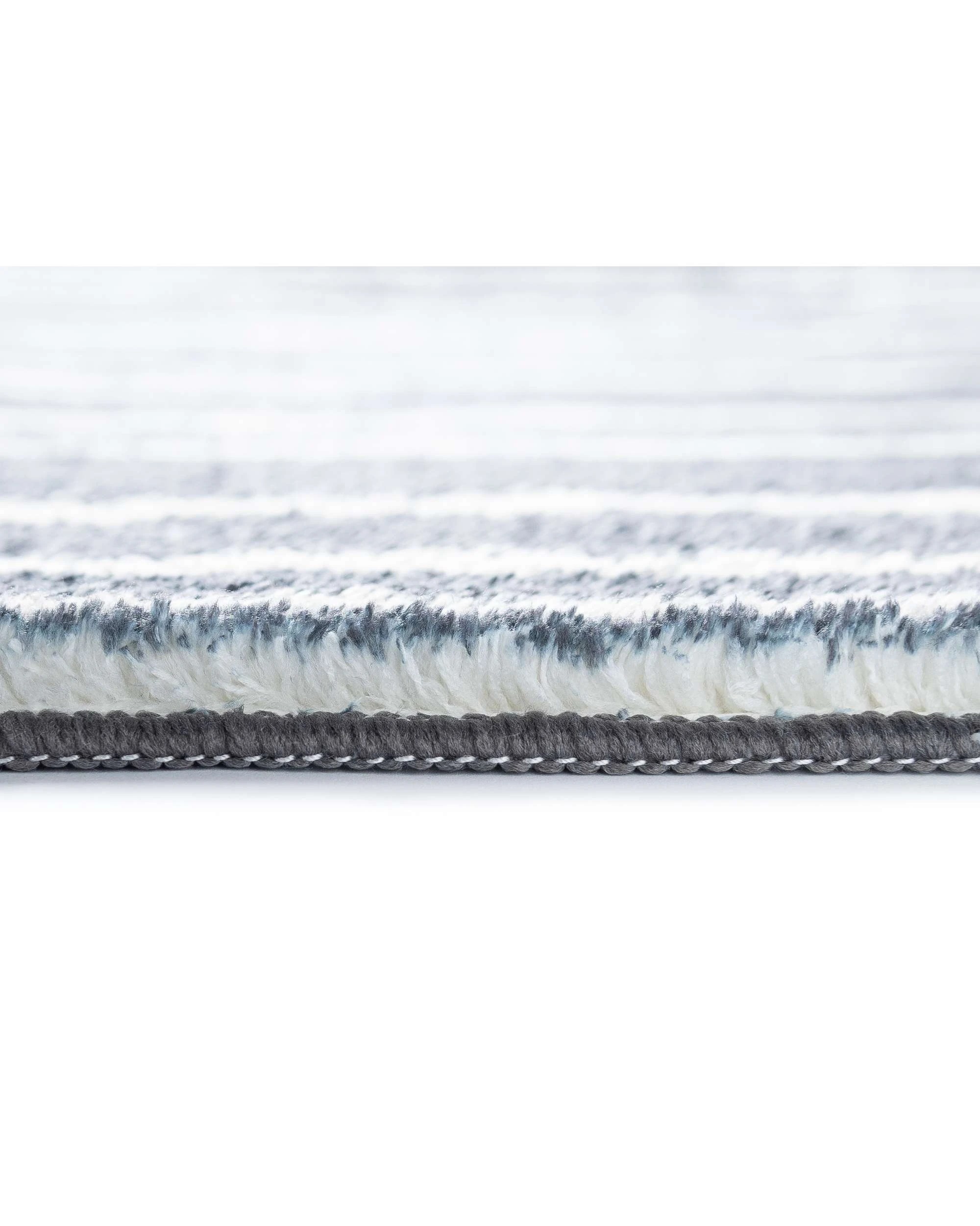 5 Loopsie Malha Stripe Washable Rug-230cm x 160cm - Black, 5 of 7