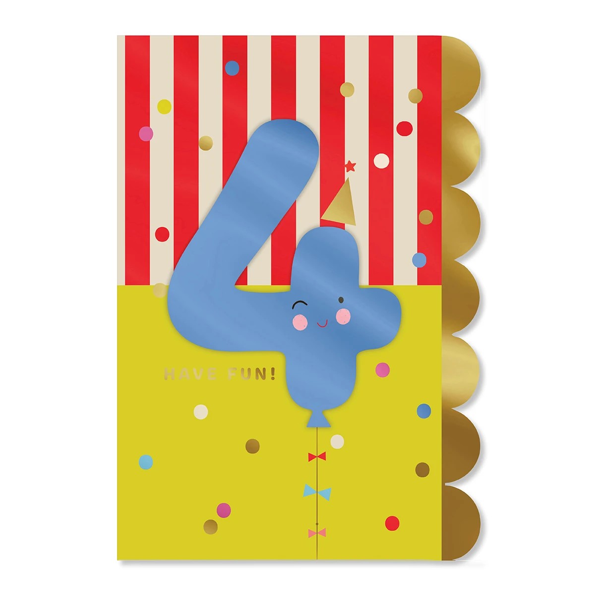 3 Hallmark 4th Birthday Card - Balloon, 3 of 3
