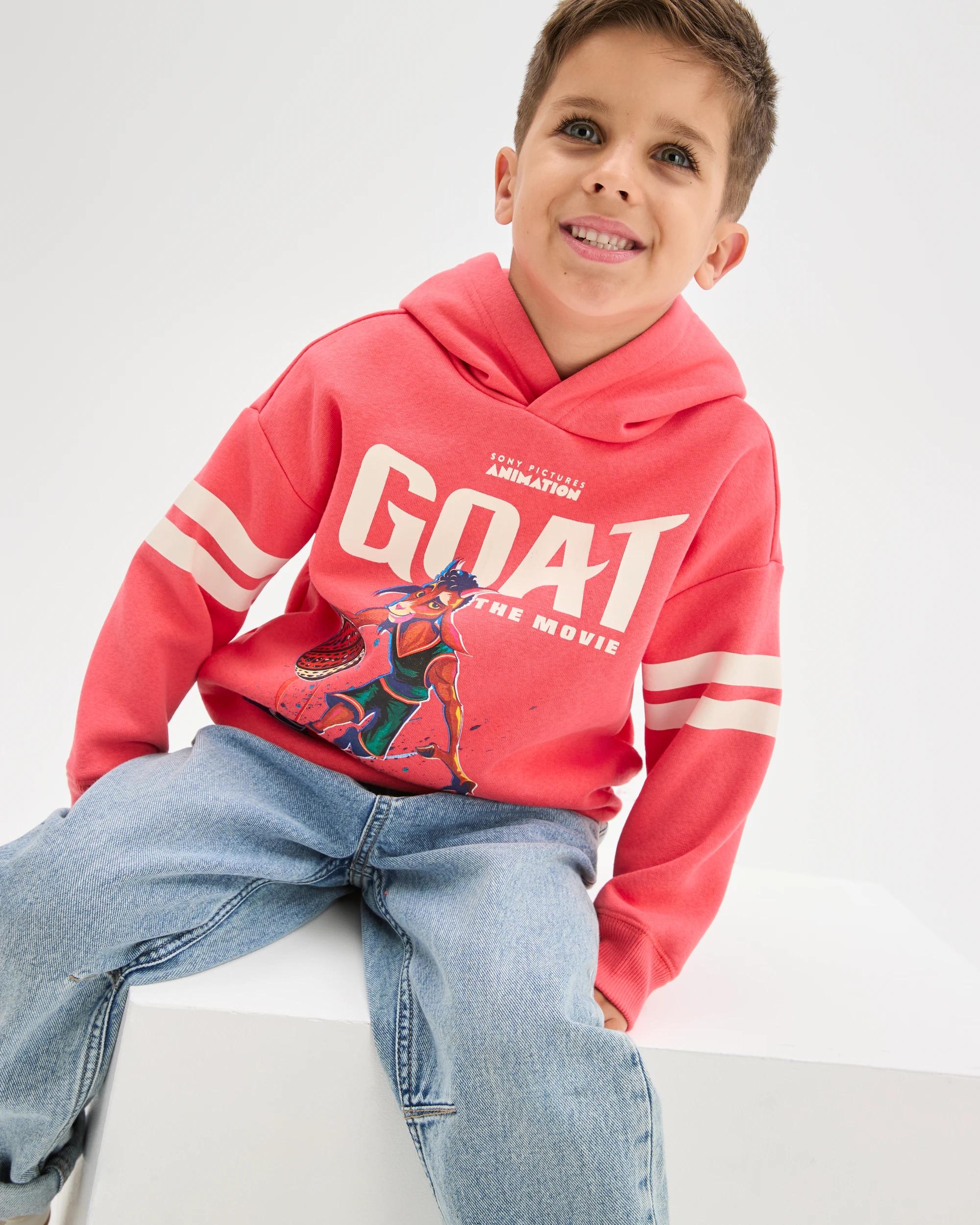 1 SONY GOAT Australian Cotton Blend Hoodie RED, 1 of 6